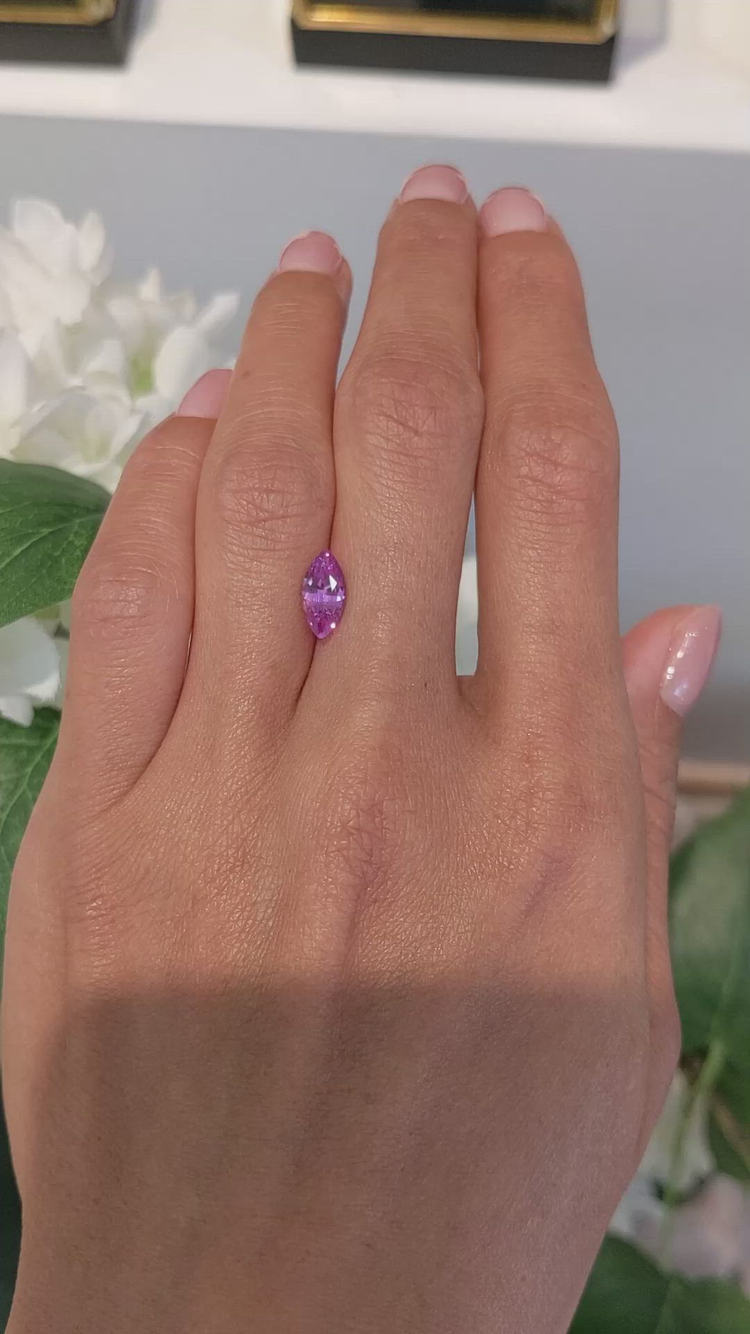 1.39 Ct. Pink Sapphire from Ceylon (Sri Lanka) Size Video