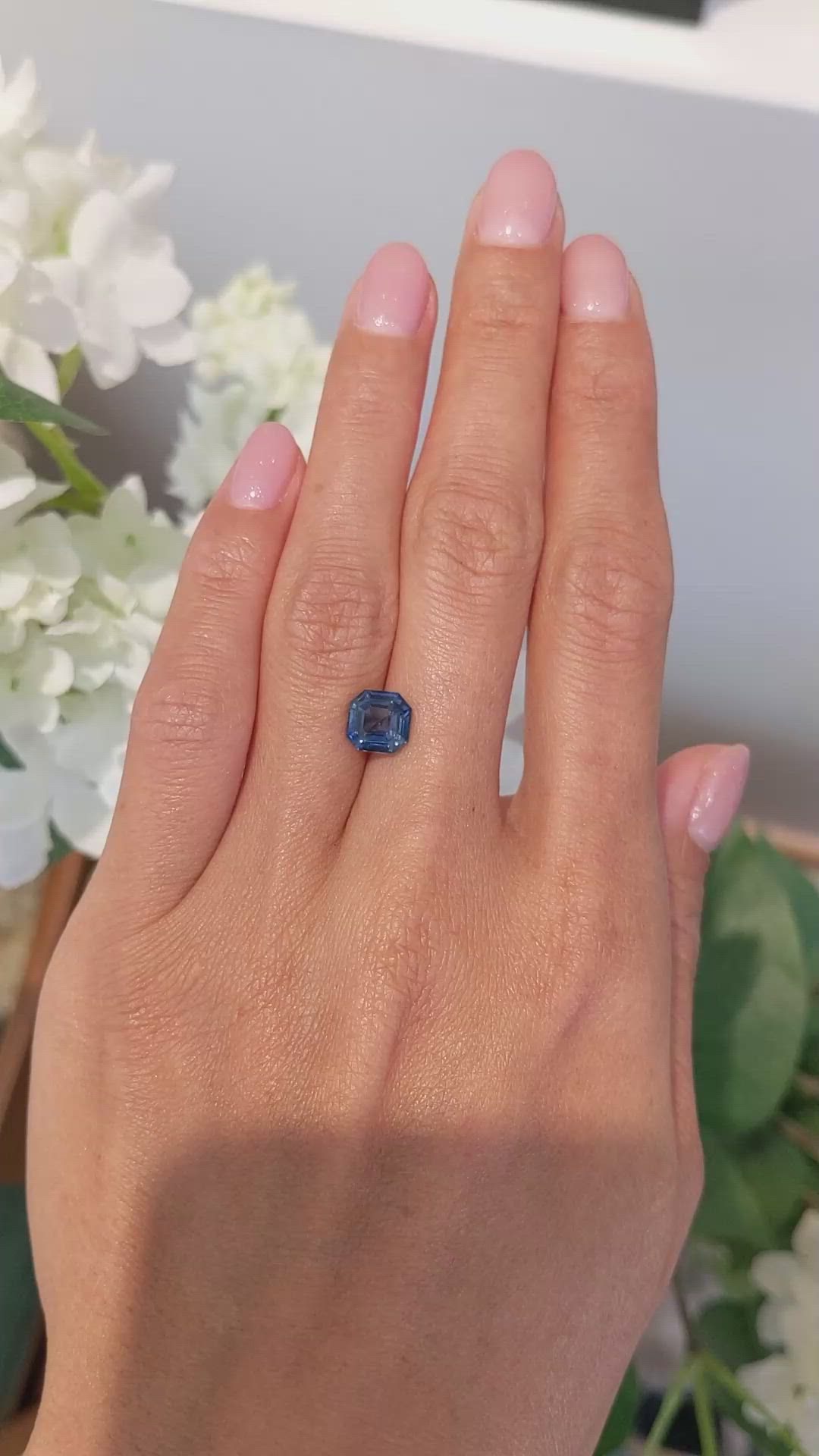 2.32 Ct. Blue Sapphire from Ceylon (Sri Lanka) Size Video