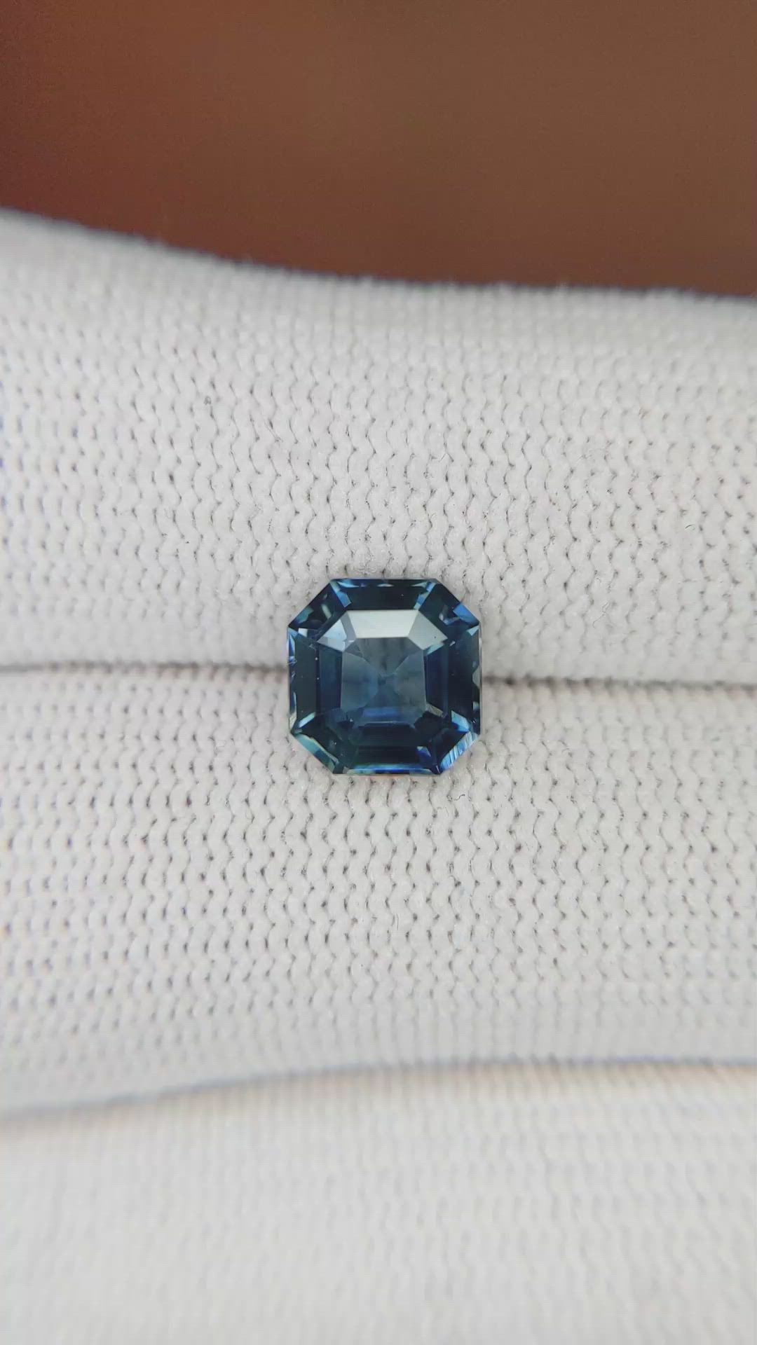 2.32 Ct. Blue Sapphire from Ceylon (Sri Lanka) Size Video