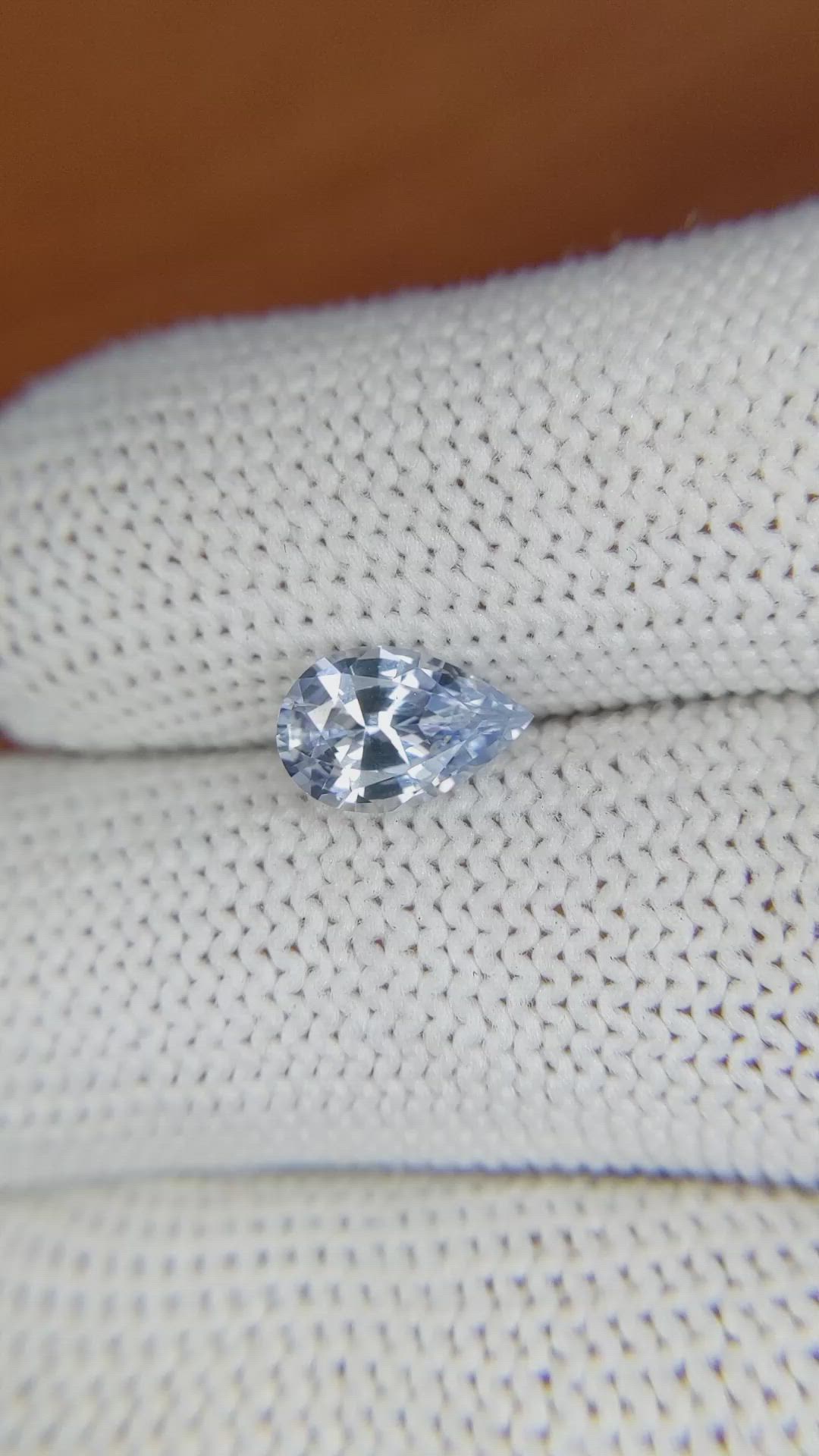 1.45 Ct. Blue Sapphire from Ceylon (Sri Lanka) Size Video