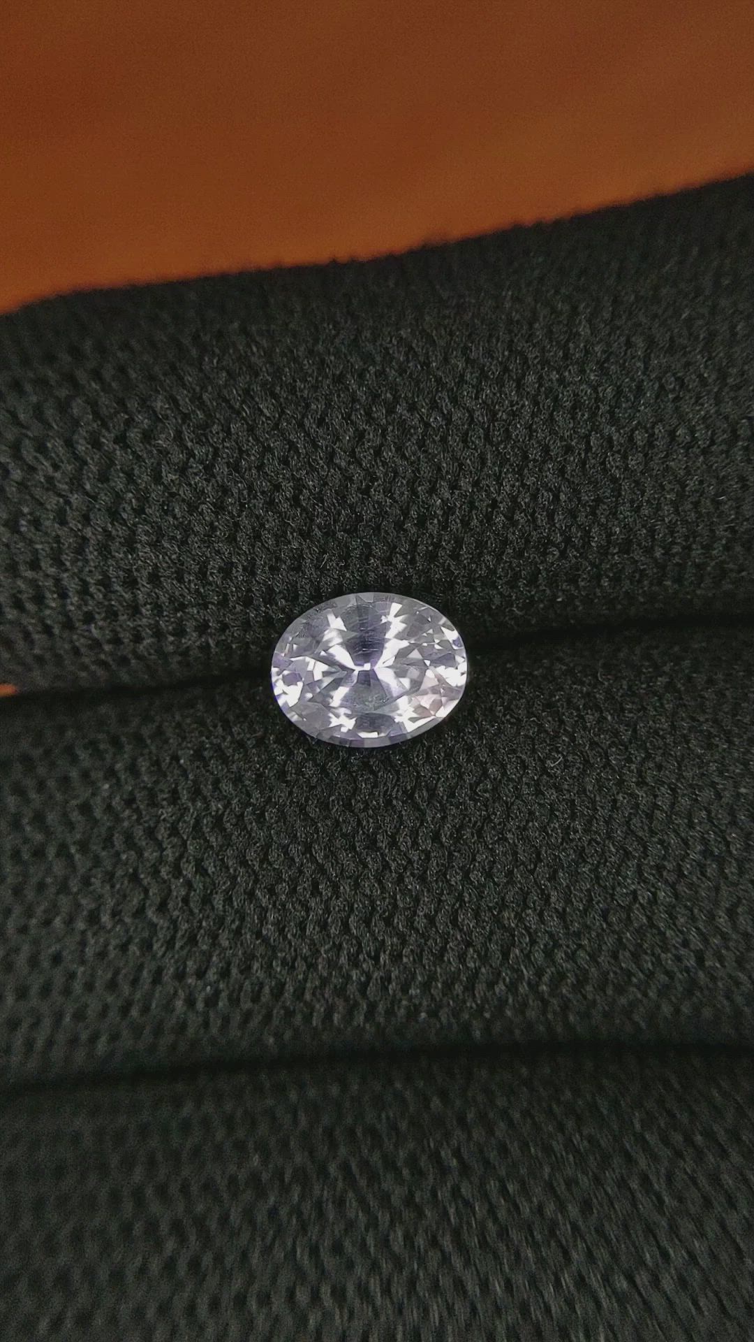 1.47 Ct. White Sapphire from Ceylon (Sri Lanka) Size Video