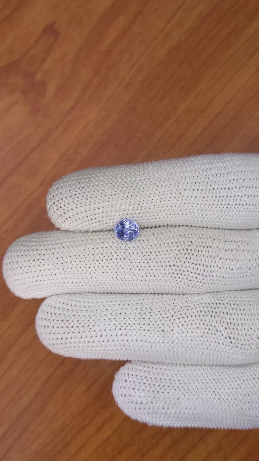 1.01 Ct. Blue Sapphire from Ceylon (Sri Lanka) Size Video