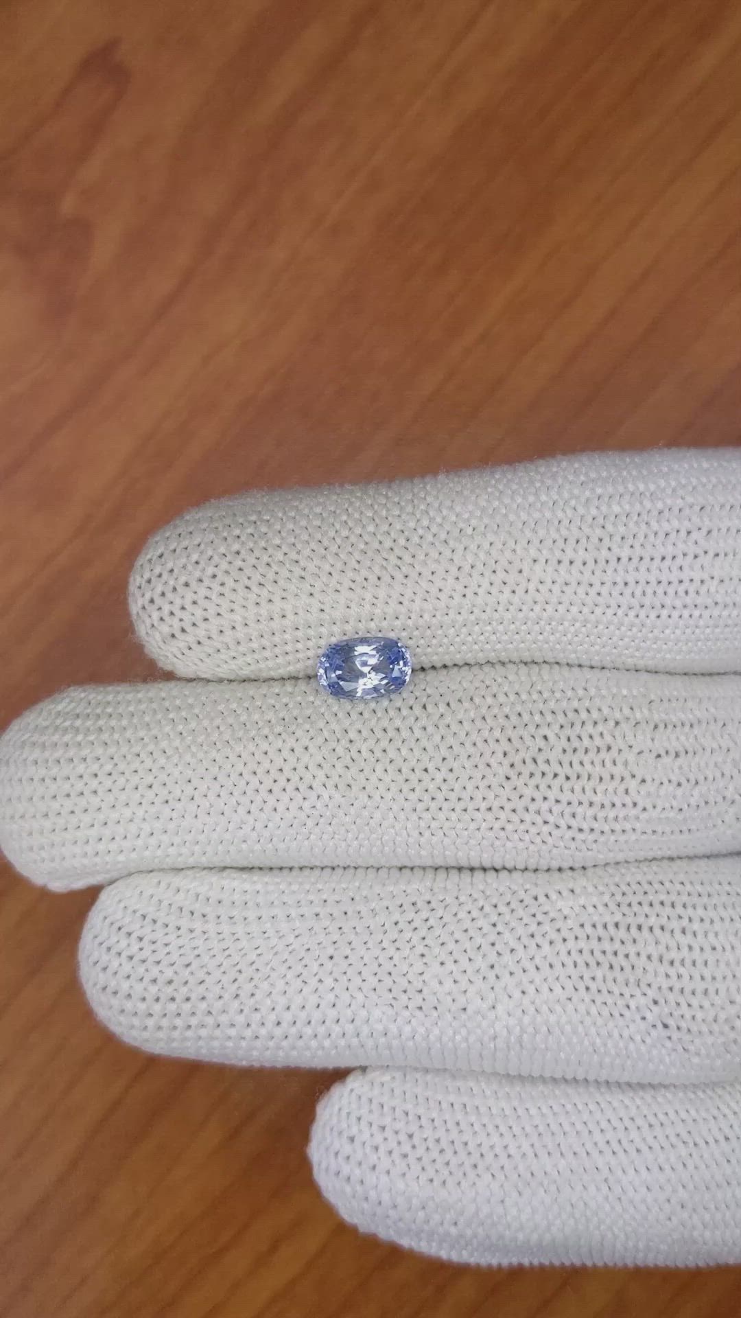 1.17 Ct. Blue Sapphire from Ceylon (Sri Lanka) Size Video