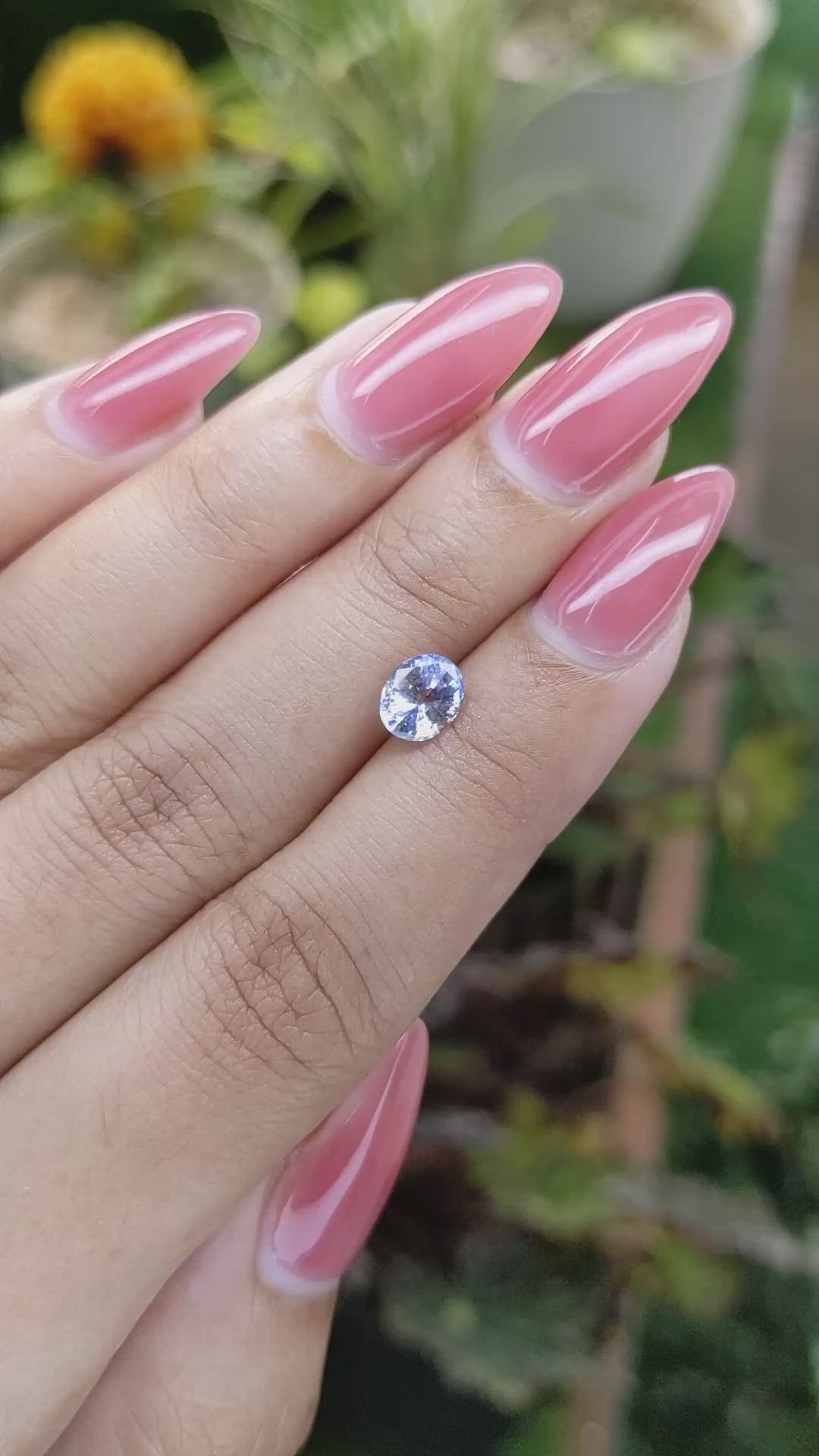 1.17 Ct. Blue Sapphire from Ceylon (Sri Lanka) Size Video