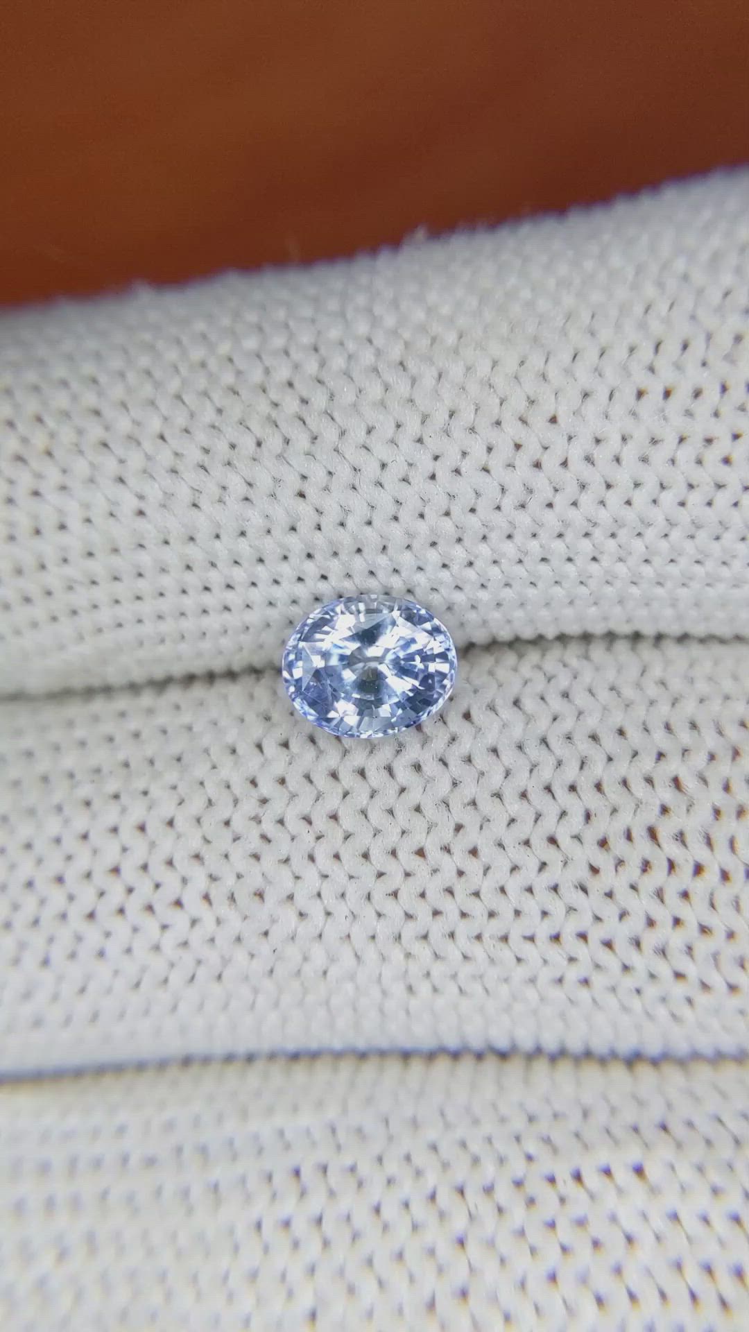 1.17 Ct. Blue Sapphire from Ceylon (Sri Lanka) Size Video