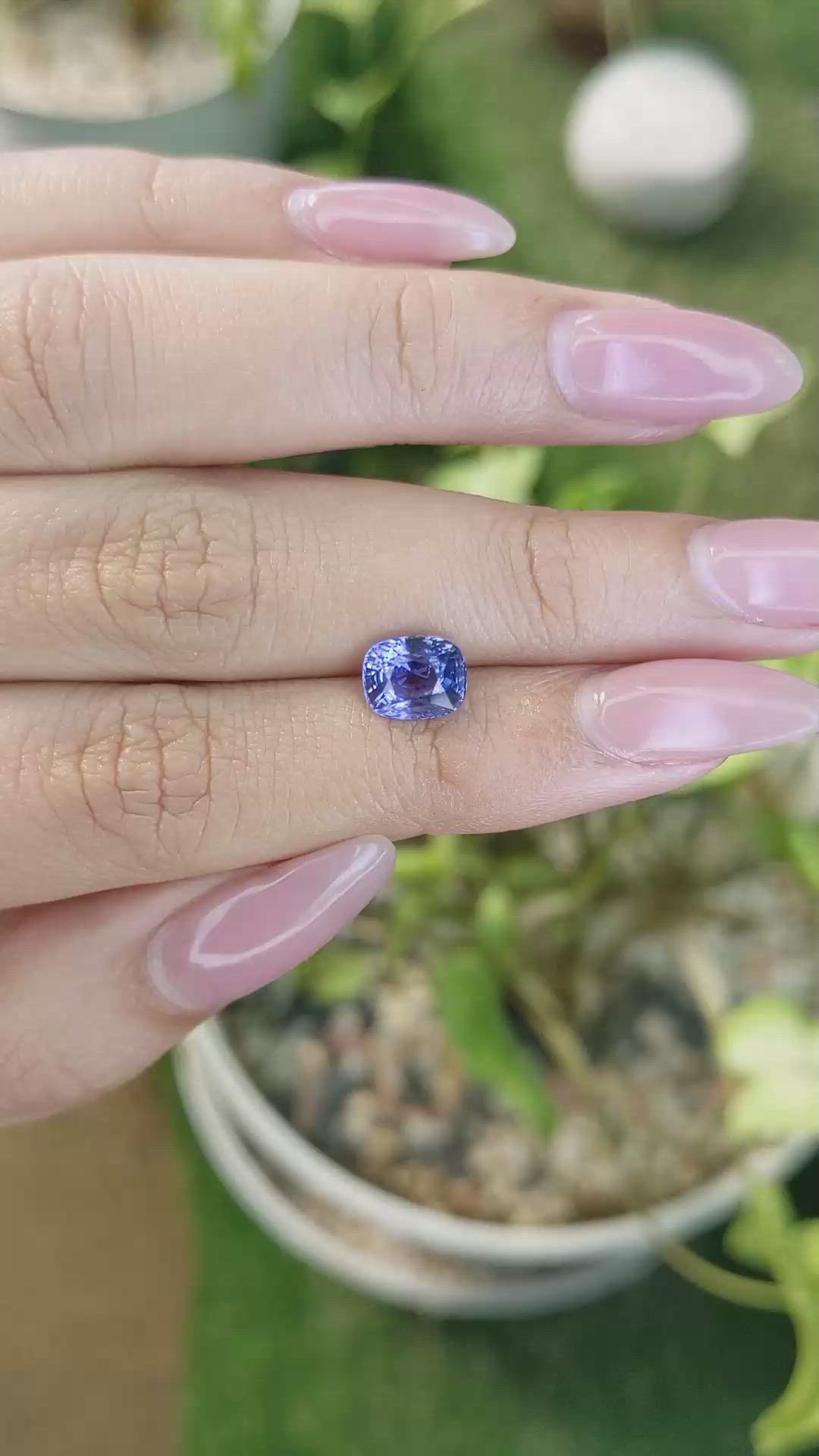 2.12 Ct. Blue Sapphire from Ceylon (Sri Lanka) Size Video