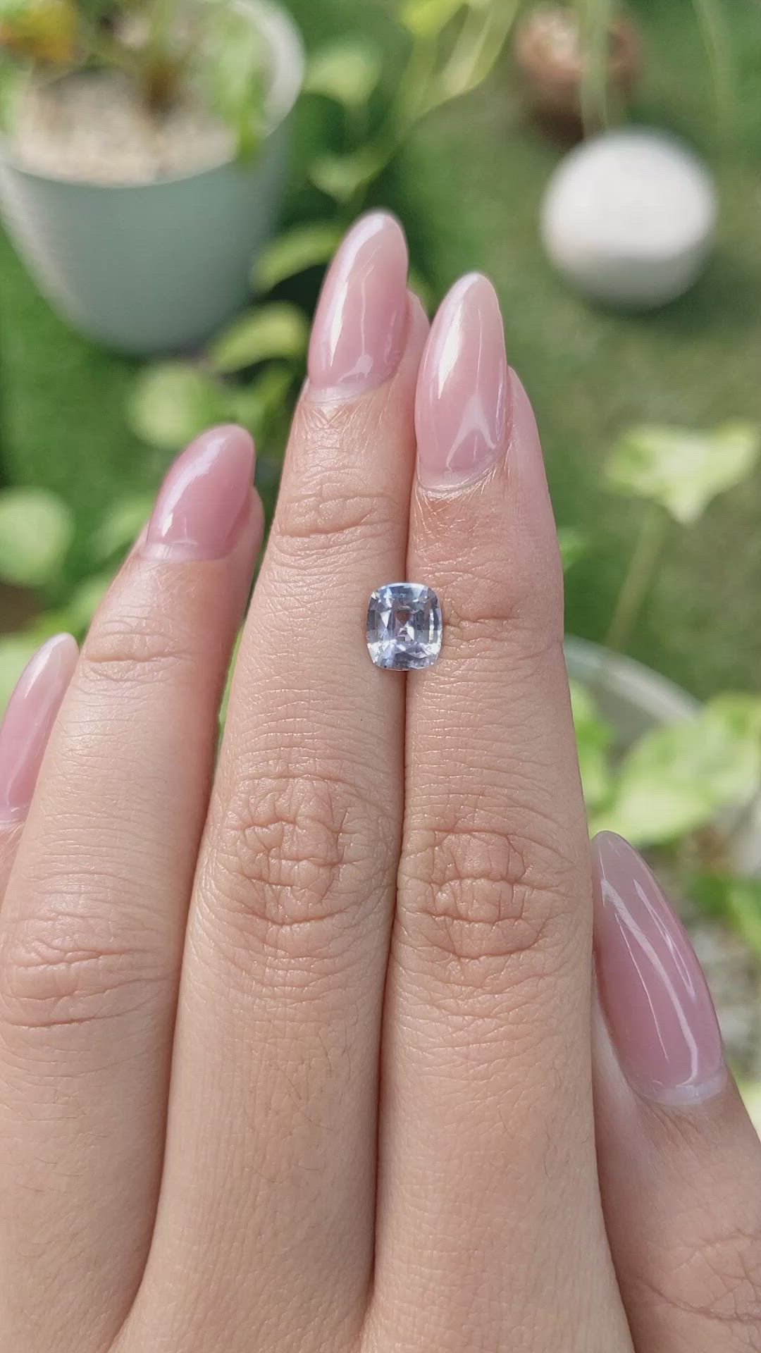 1.30 Ct. Blue Sapphire from Ceylon (Sri Lanka) Size Video