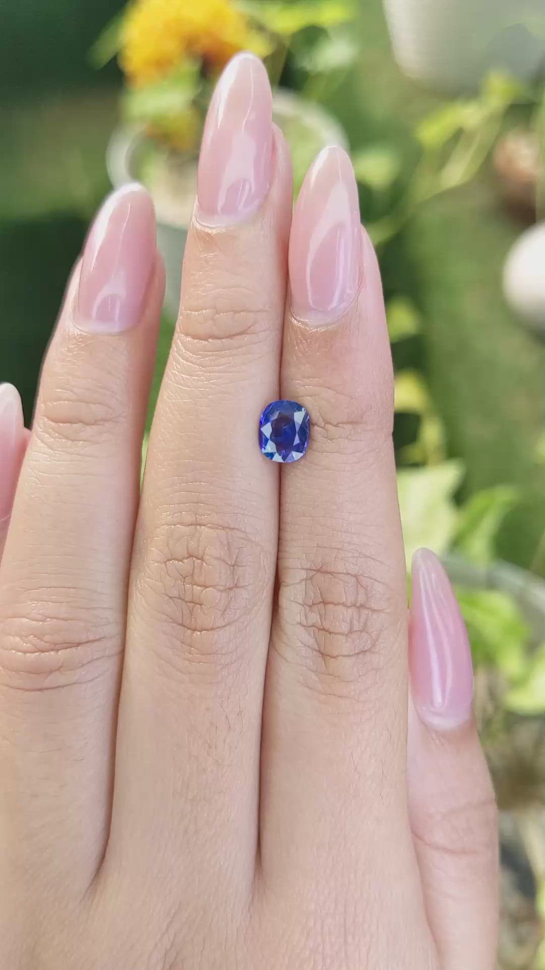 1.20 Ct. Blue Sapphire from Ceylon (Sri Lanka) Size Video