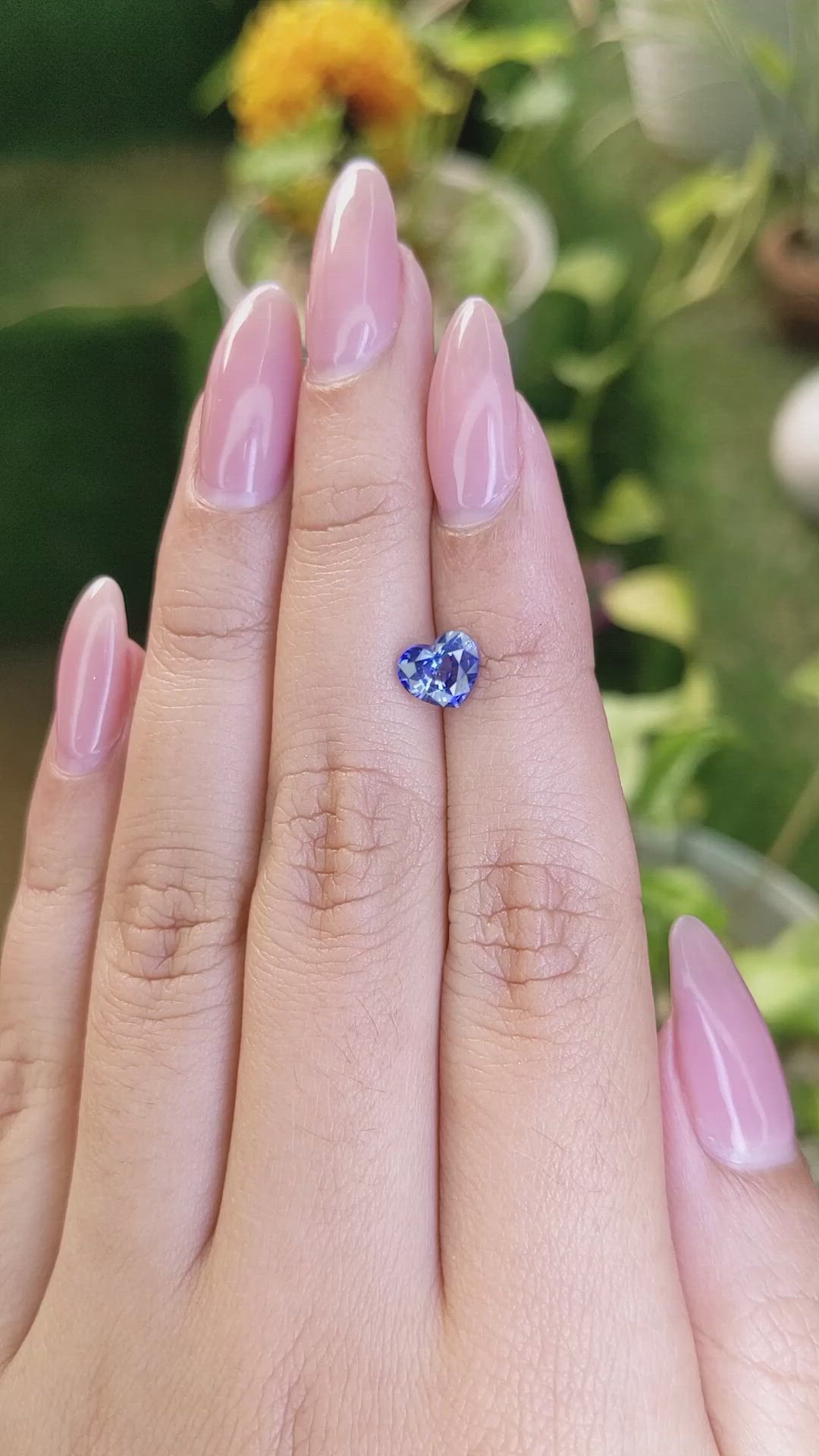 1.31 Ct. Blue Sapphire from Ceylon (Sri Lanka) Size Video