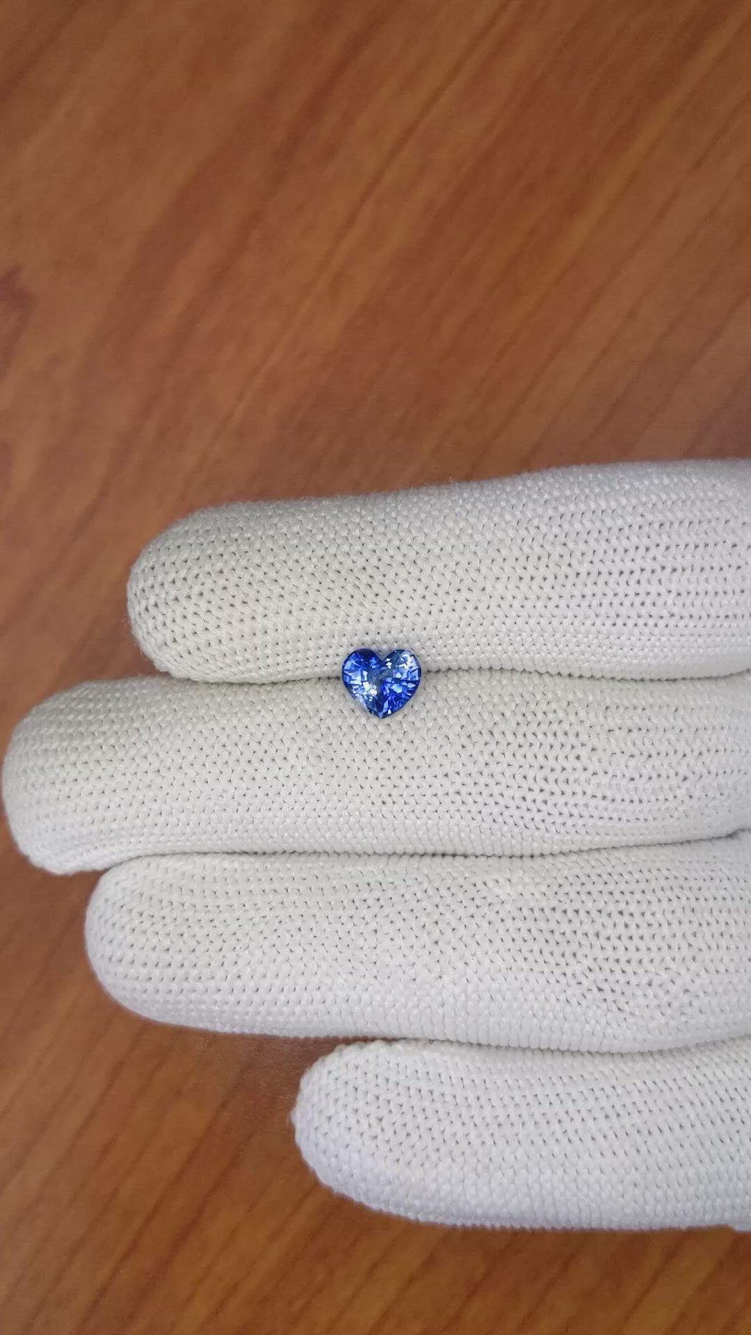 1.31 Ct. Blue Sapphire from Ceylon (Sri Lanka) Size Video
