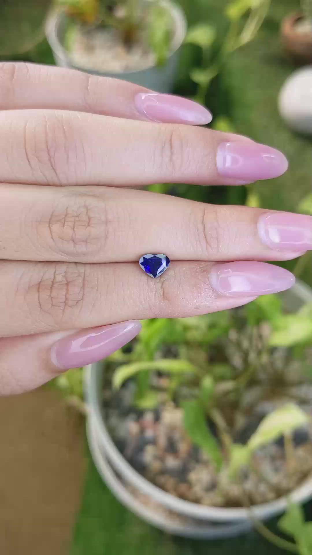 1.04 Ct. Blue Sapphire from Ceylon (Sri Lanka) Size Video