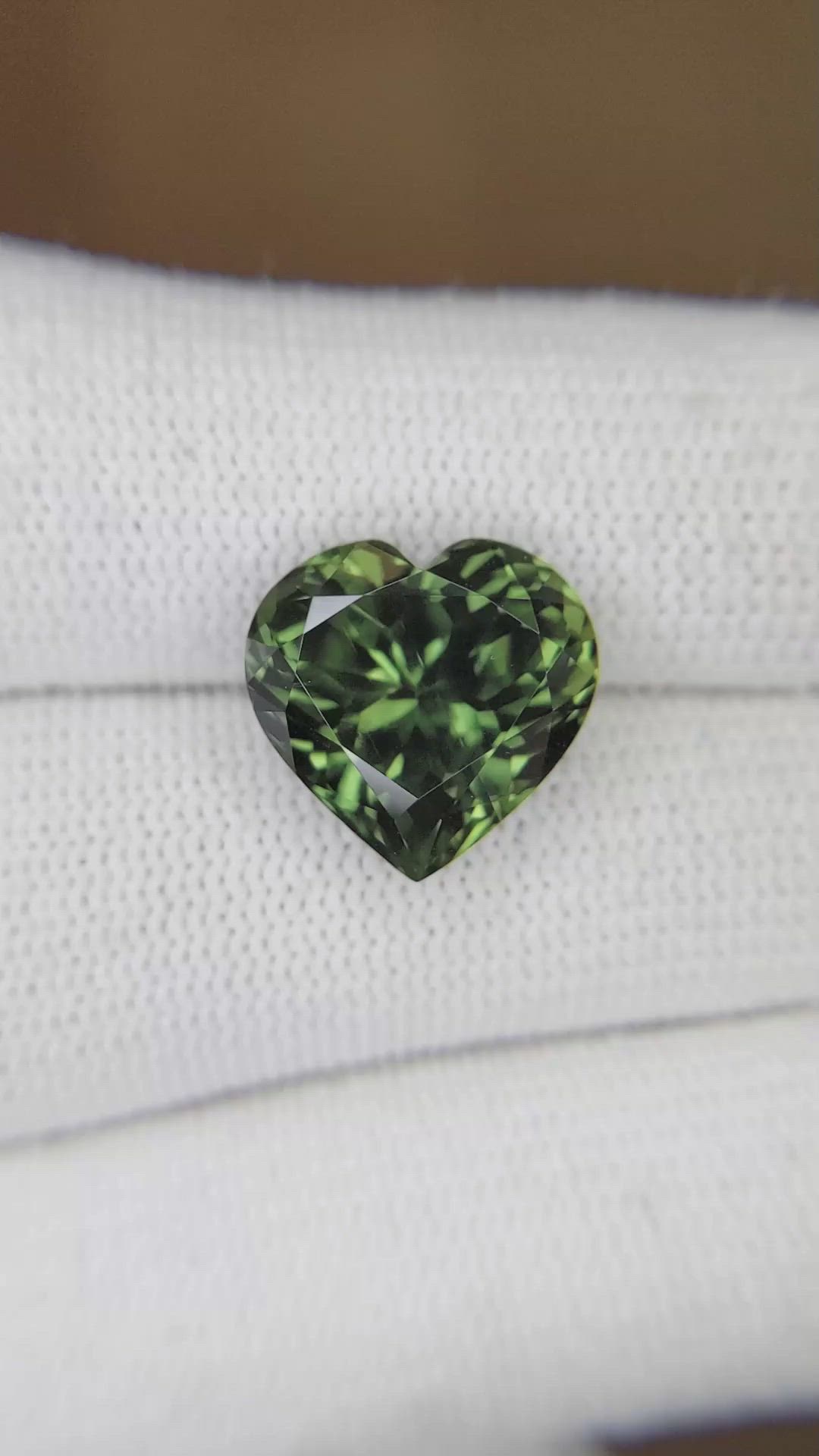 9.98 Ct. Green Sapphire from Madagascar Size Video