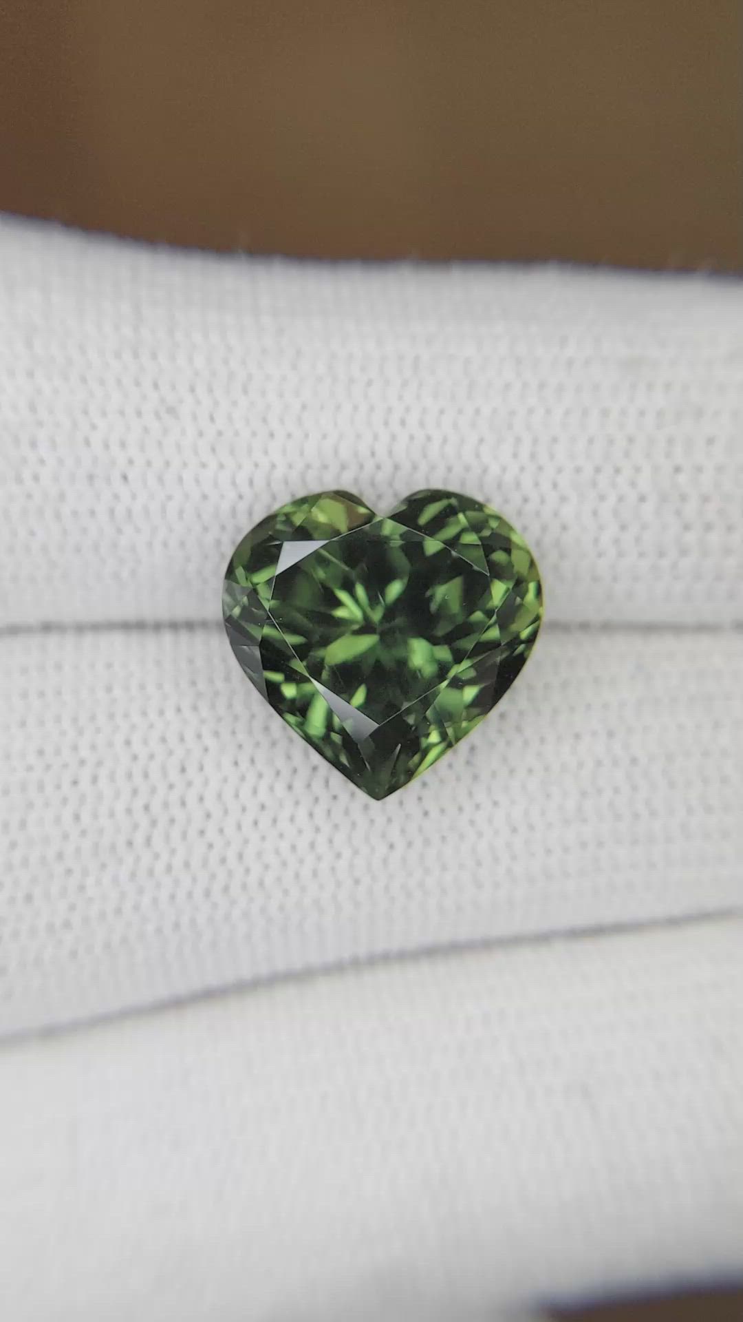 9.98 Ct. Green Sapphire from Madagascar Size Video