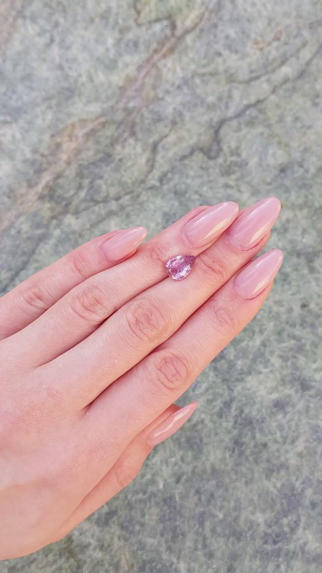 3.50 Ct. Padparadscha Sapphire from Madagascar Size Video