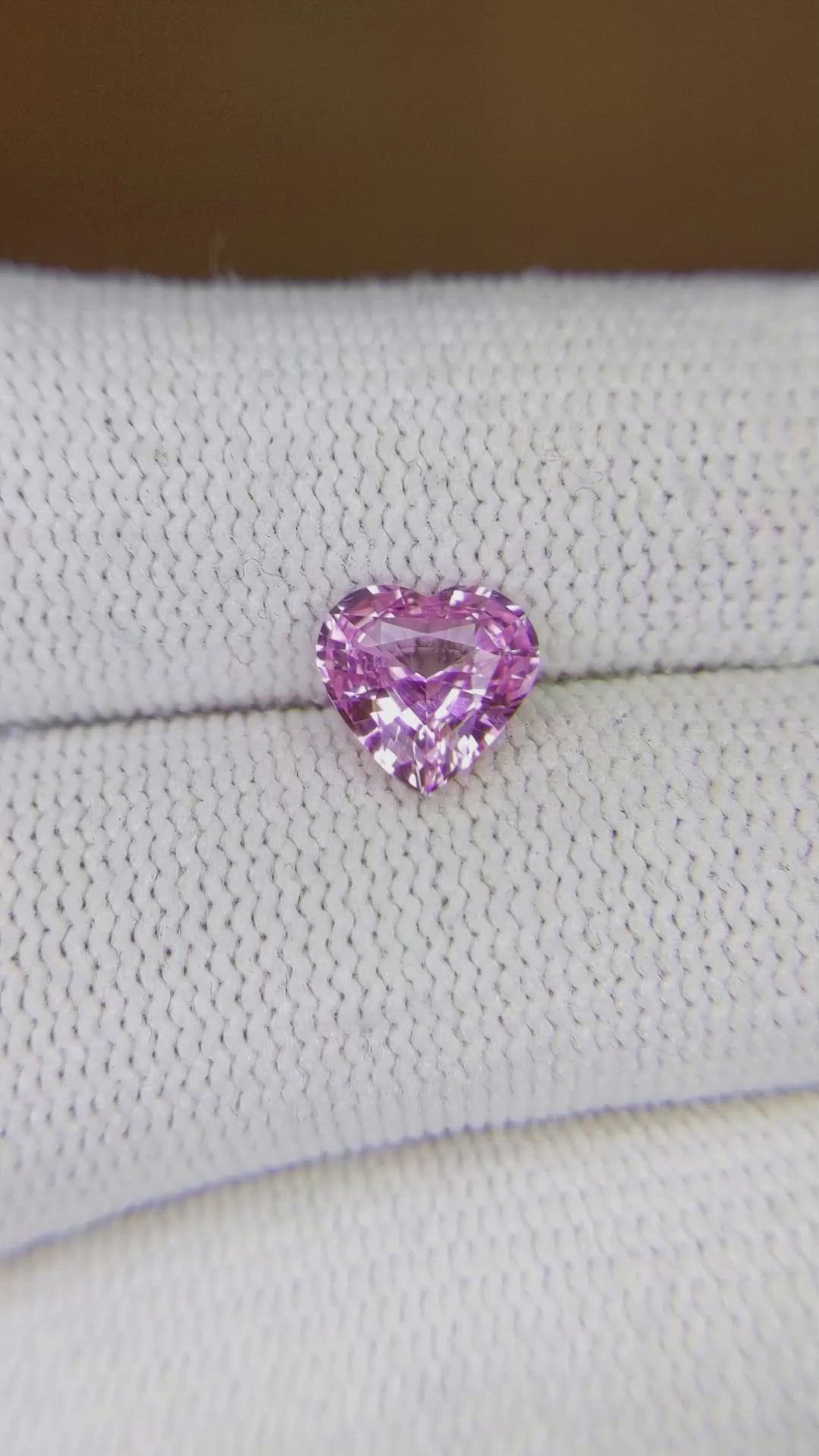 1.56 Ct. Pink Sapphire from Ceylon (Sri Lanka) Size Video