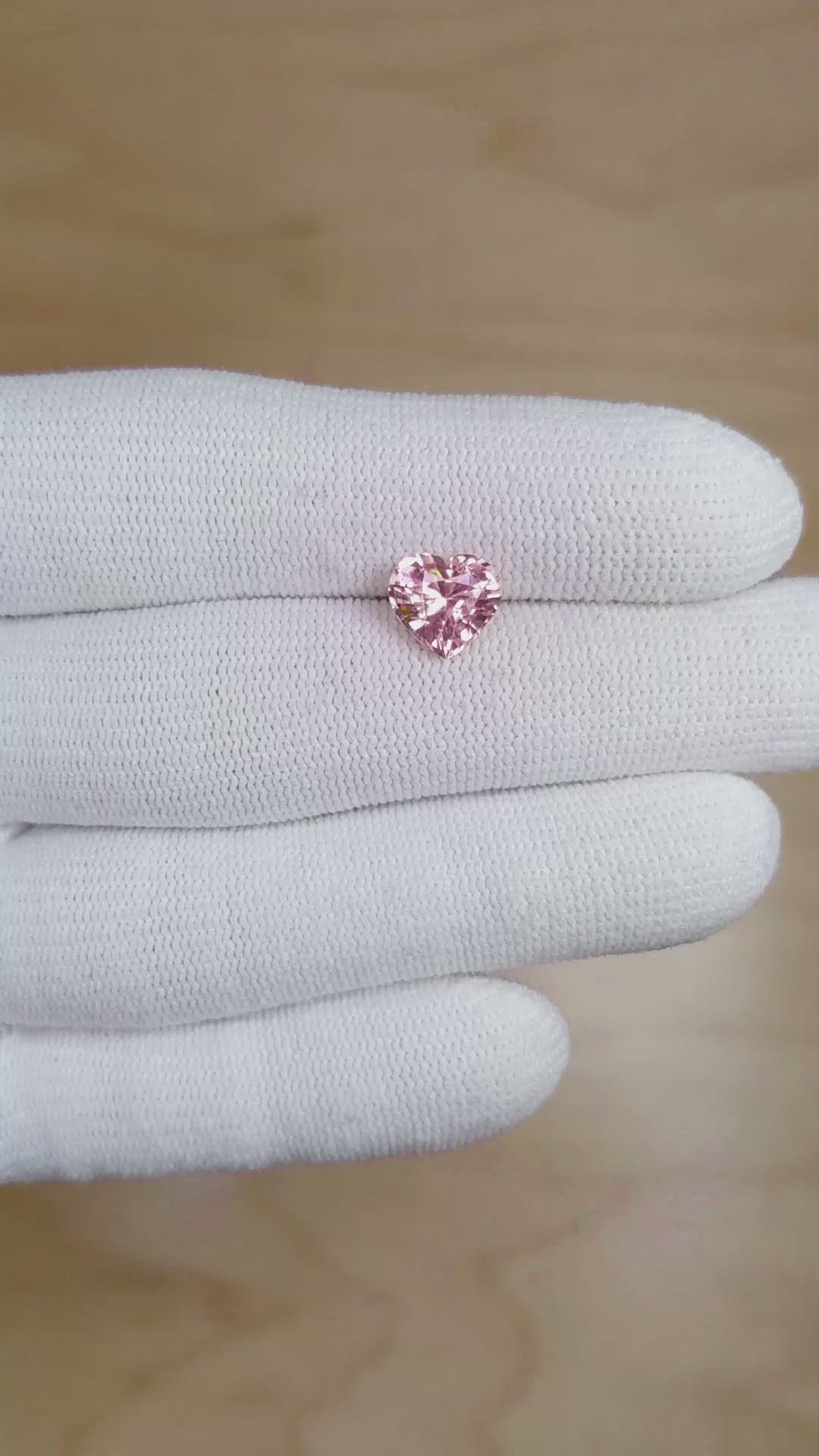 2.19 Ct. Pink Sapphire from Ceylon (Sri Lanka) Size Video