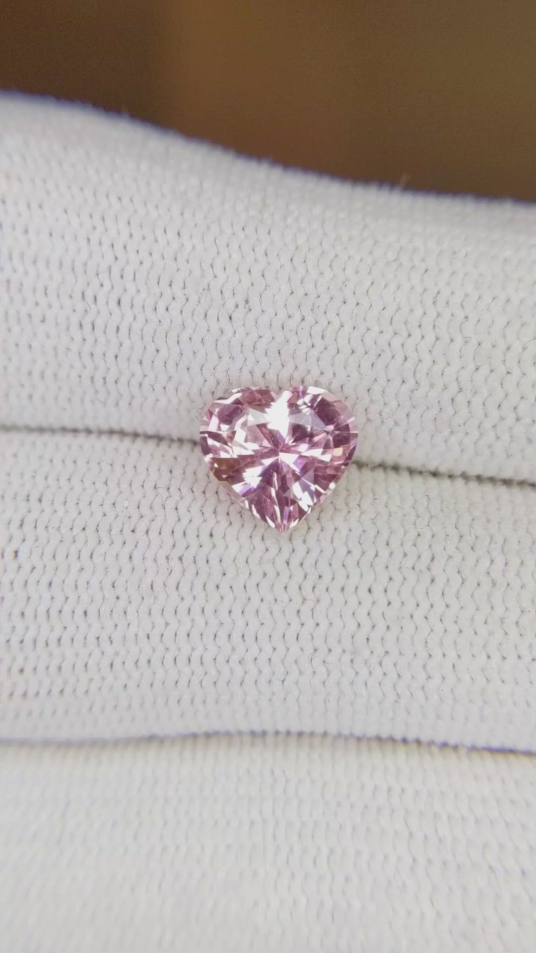 2.19 Ct. Pink Sapphire from Ceylon (Sri Lanka) Size Video
