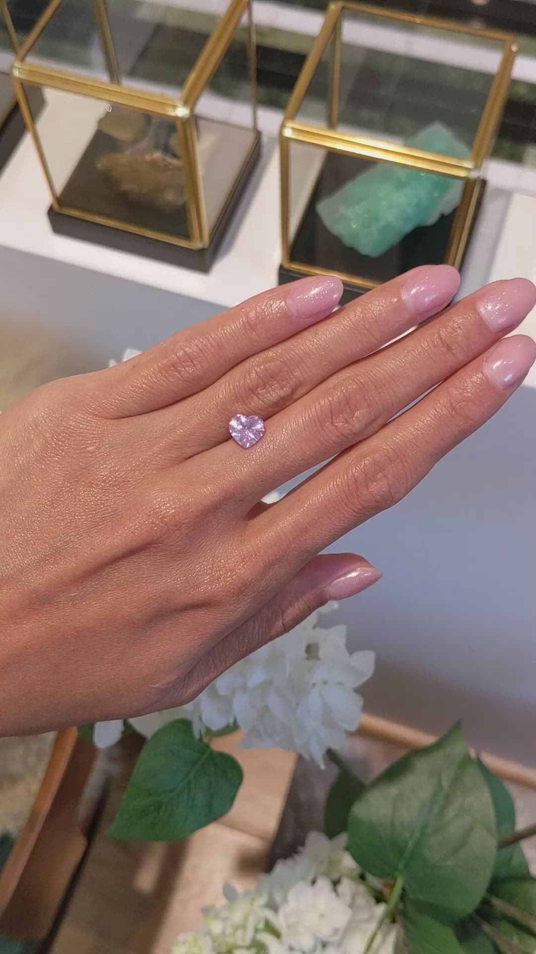 2.19 Ct. Pink Sapphire from Ceylon (Sri Lanka) Size Video