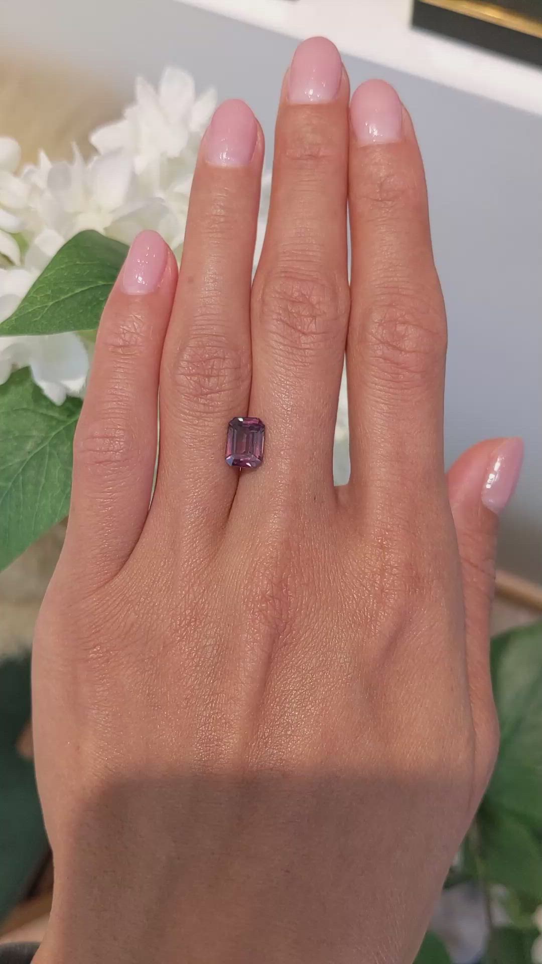 2.55 Ct. Orangish Brown Sapphire from Ceylon (Sri Lanka) Size Video