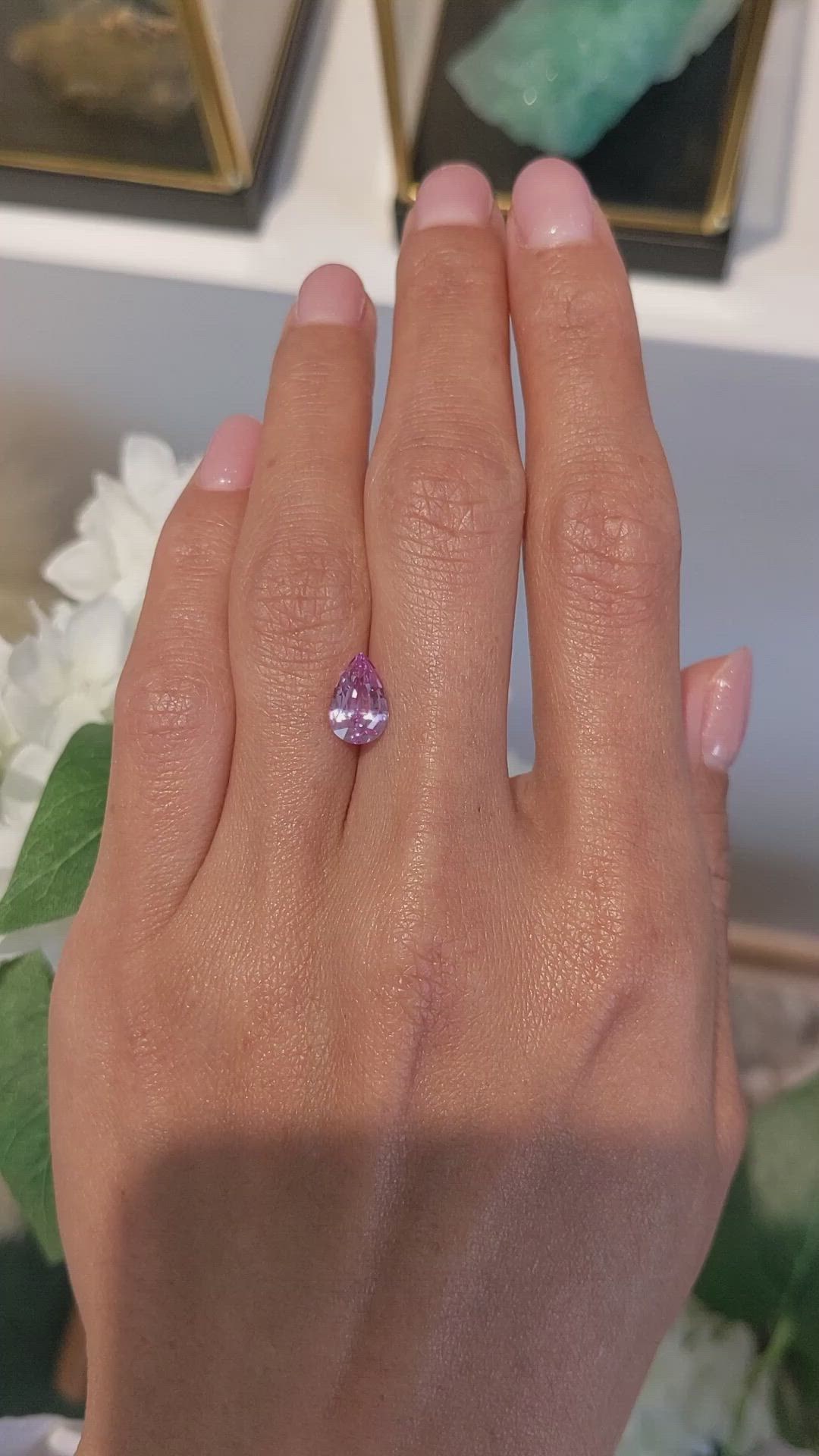 2.06 Ct. Pink Sapphire from Ceylon (Sri Lanka) Size Video