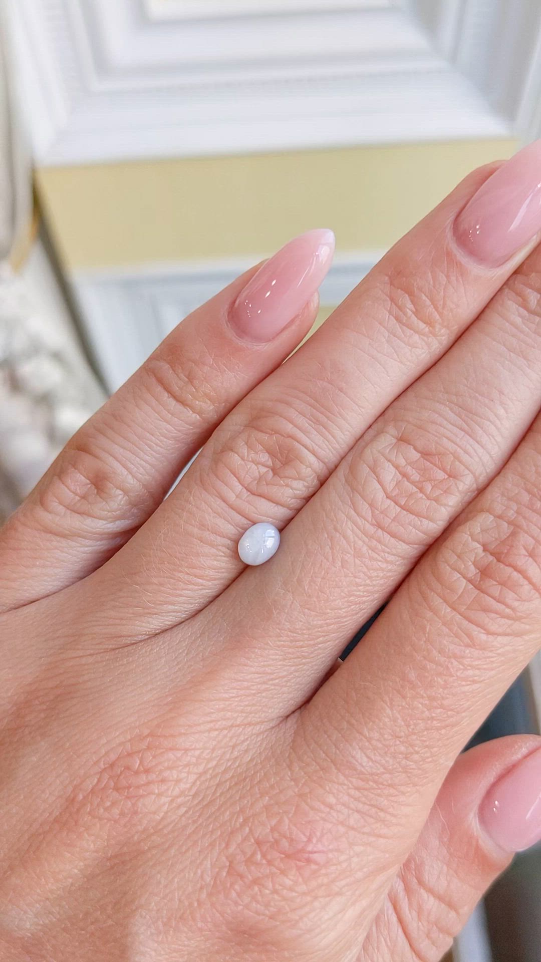 0.80 Ct. Grey Star Sapphire from Ceylon (Sri Lanka) Size Video