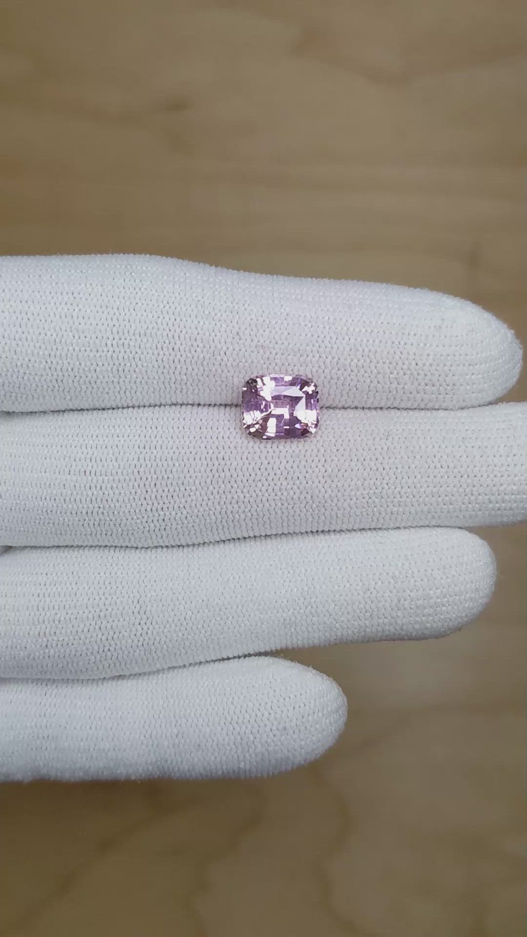 3.24 Ct. Pink Sapphire from Ceylon (Sri Lanka) Size Video