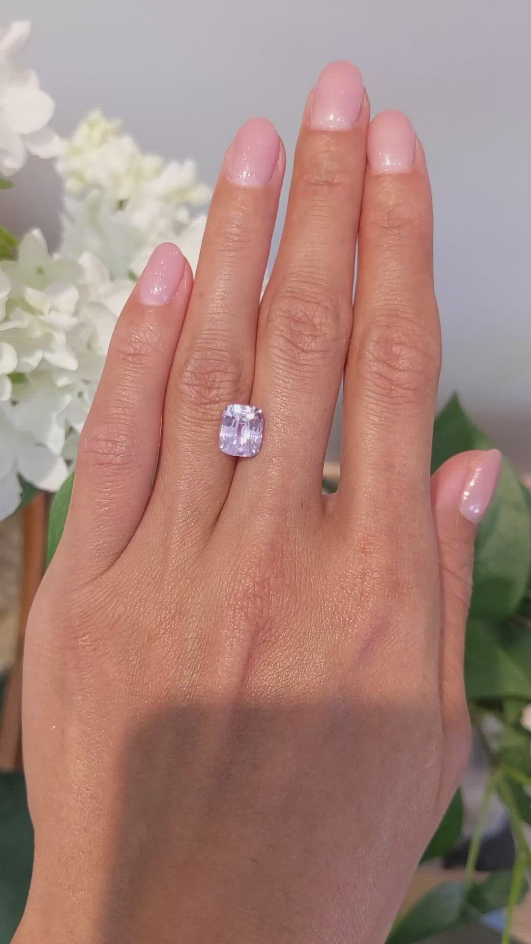 3.24 Ct. Pink Sapphire from Ceylon (Sri Lanka) Size Video