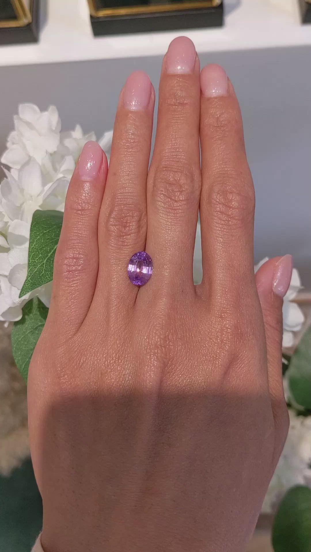 3.13 Ct. Pink Sapphire from Ceylon (Sri Lanka) Size Video