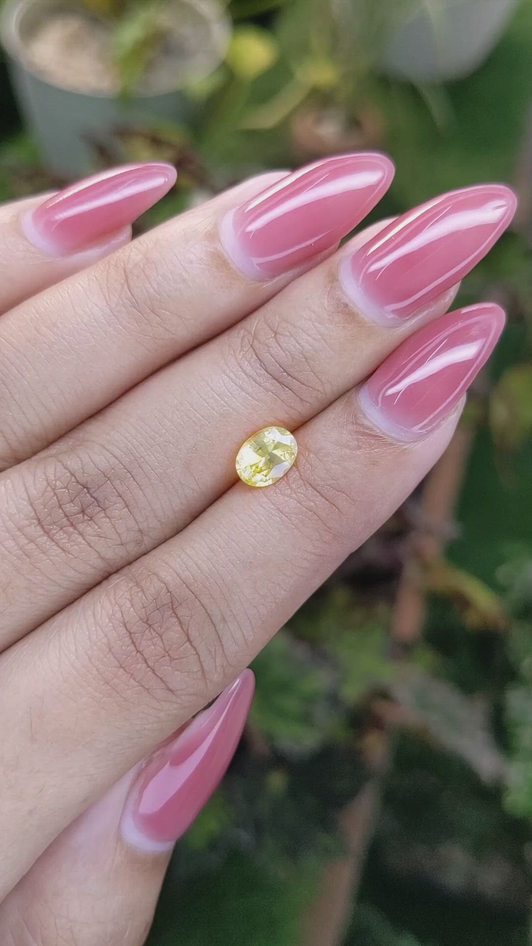 1.15 Ct. Yellow Sapphire from Ceylon (Sri Lanka) Size Video