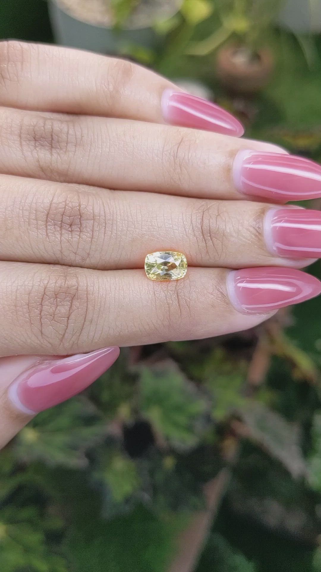 1.58 Ct. Yellow Sapphire from Ceylon (Sri Lanka) Size Video