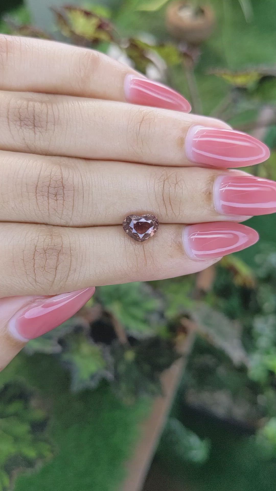 2.20 Ct. Orangish Brown Sapphire from Ceylon (Sri Lanka) Size Video