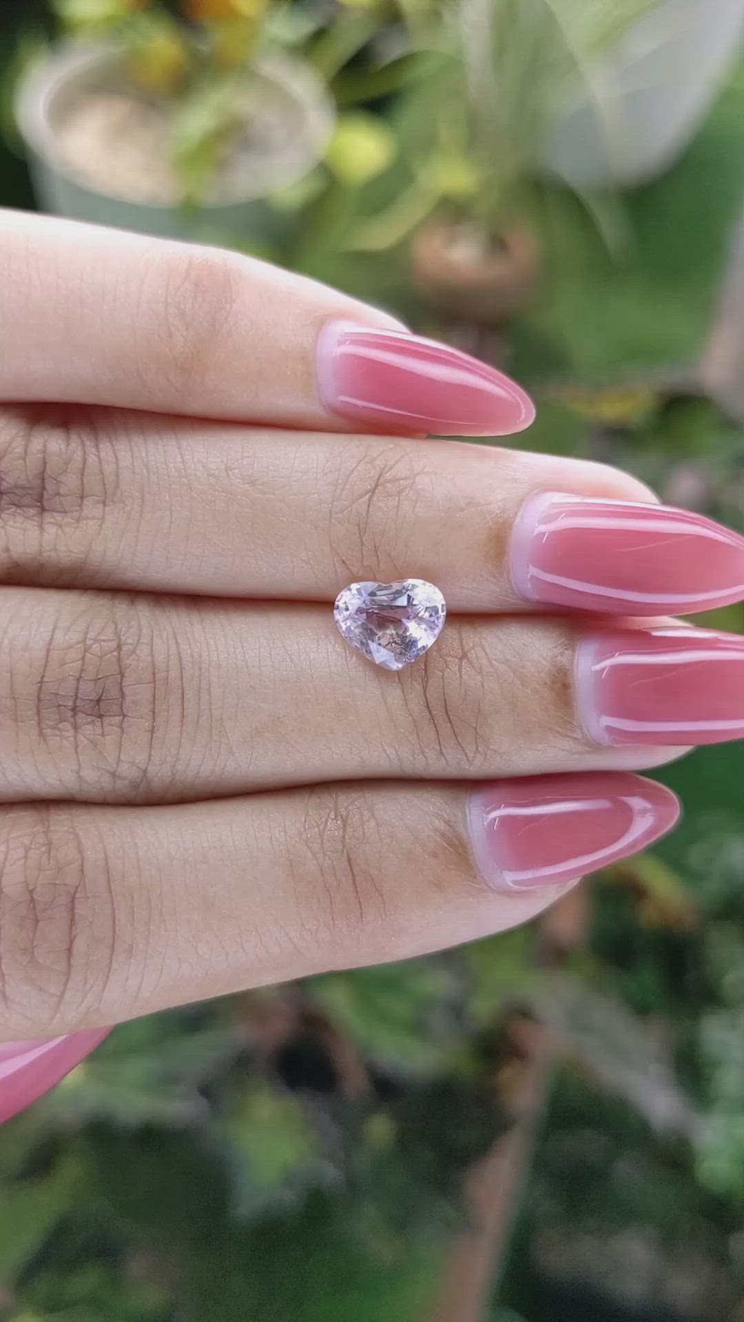 1.96 Ct. Pink Sapphire from Ceylon (Sri Lanka) Size Video