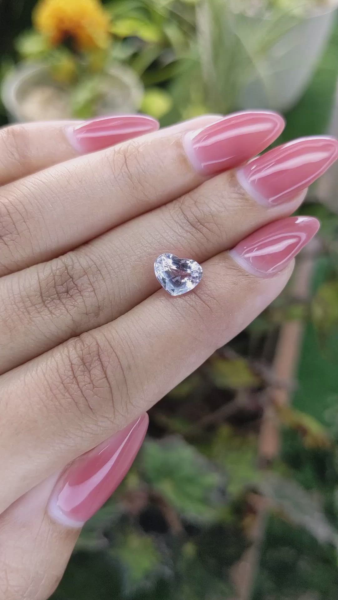 1.96 Ct. Pink Sapphire from Ceylon (Sri Lanka) Size Video