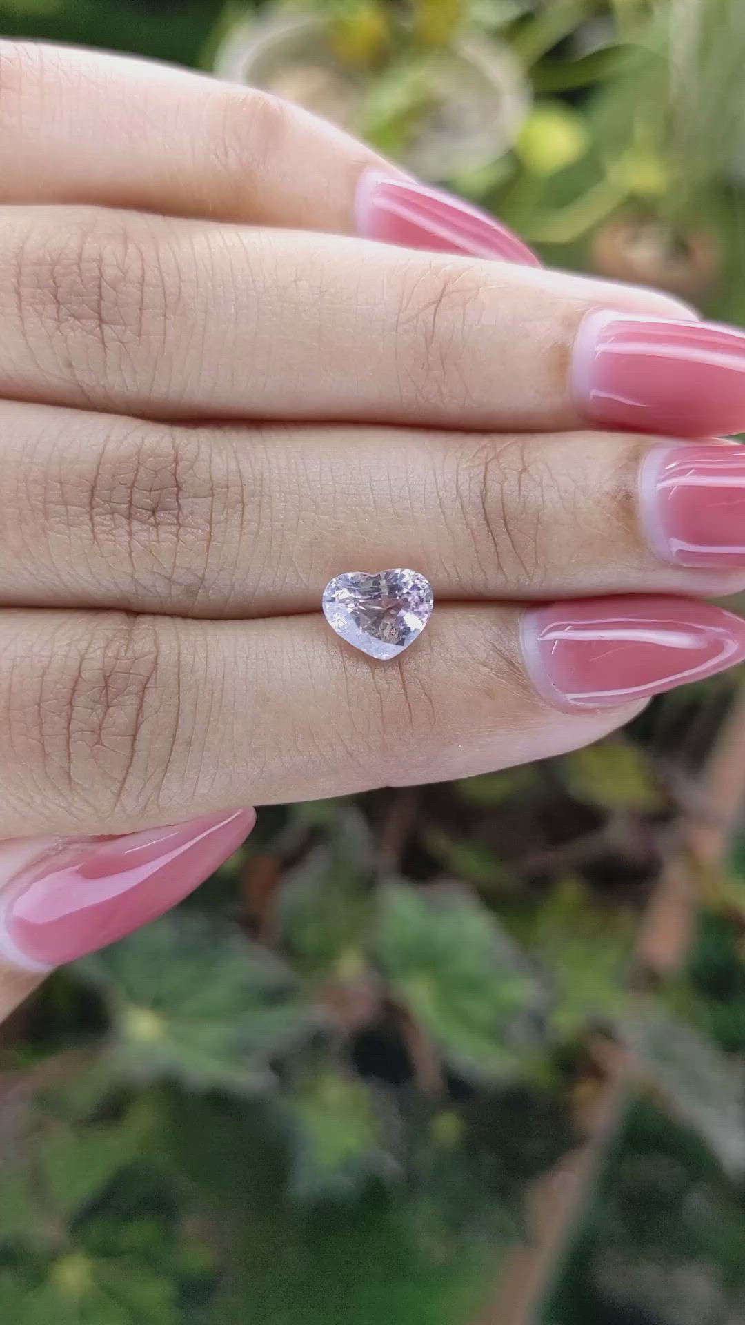 1.96 Ct. Pink Sapphire from Ceylon (Sri Lanka) Size Video