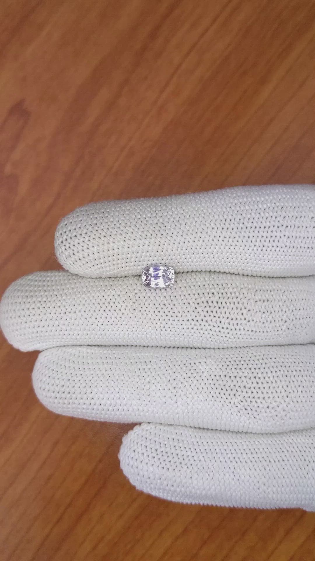1.21 Ct. Purple Sapphire from Ceylon (Sri Lanka) Size Video