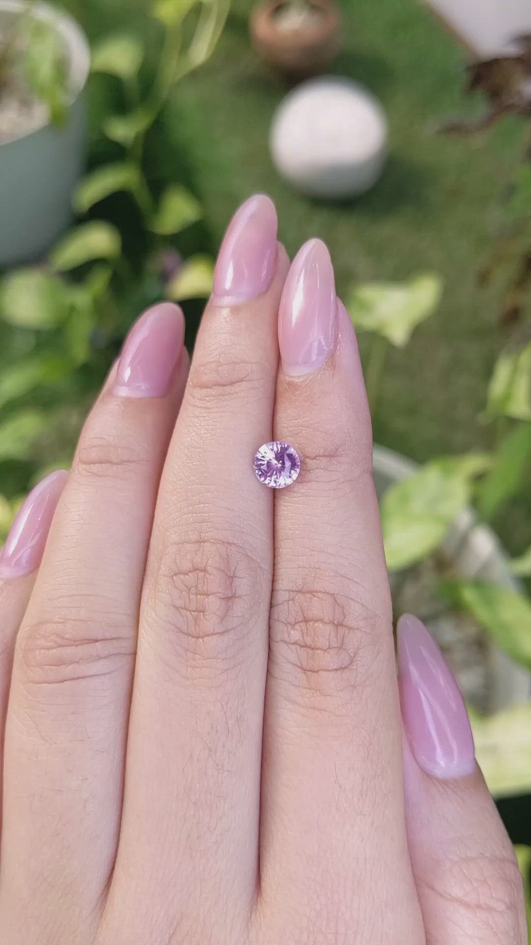 1.21 Ct. Pink Sapphire from Ceylon (Sri Lanka) Size Video
