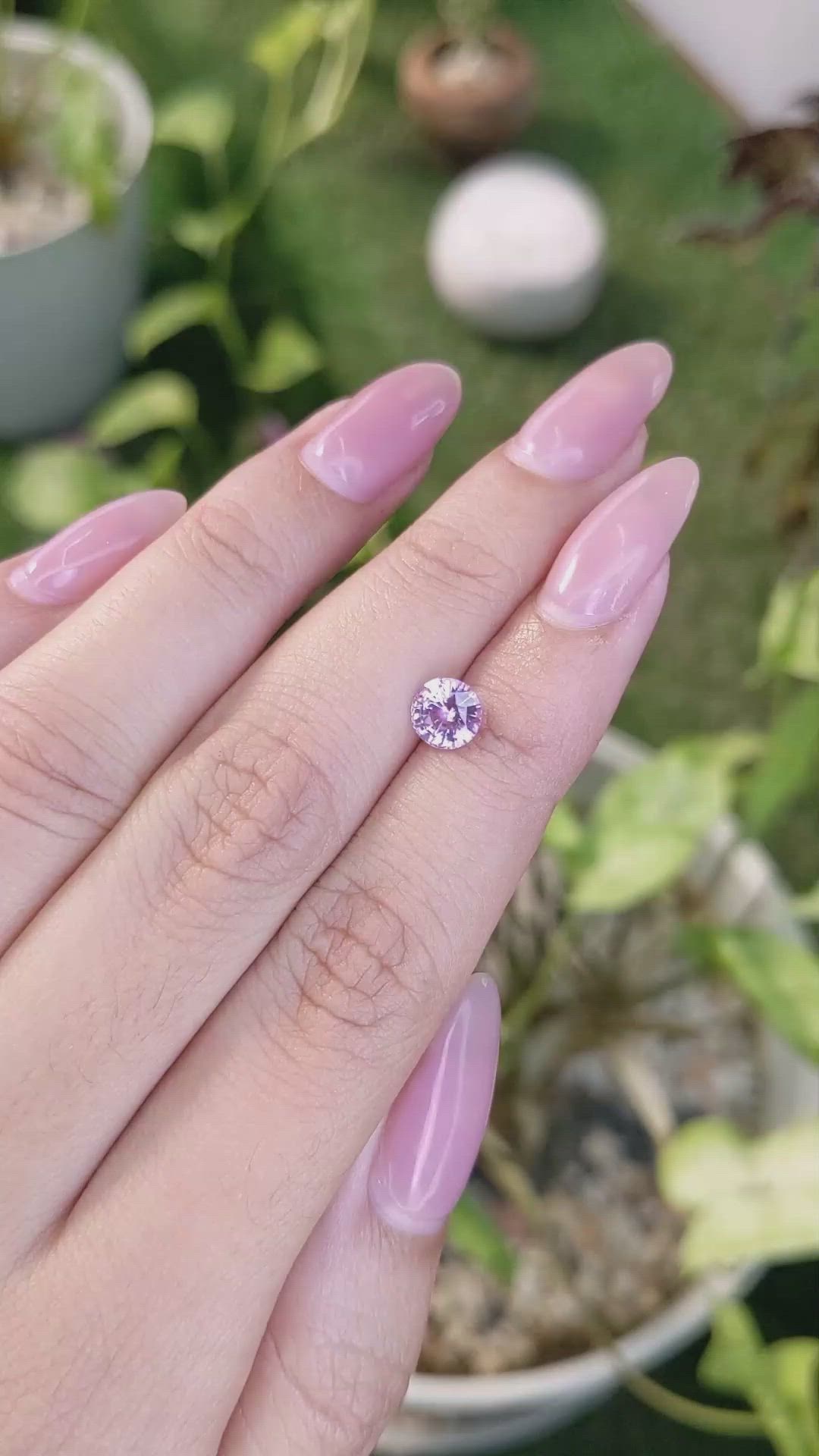 1.21 Ct. Pink Sapphire from Ceylon (Sri Lanka) Size Video