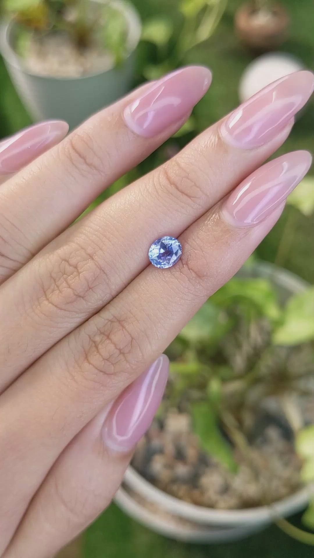 1.13 Ct. Blue Sapphire from Ceylon (Sri Lanka) Size Video