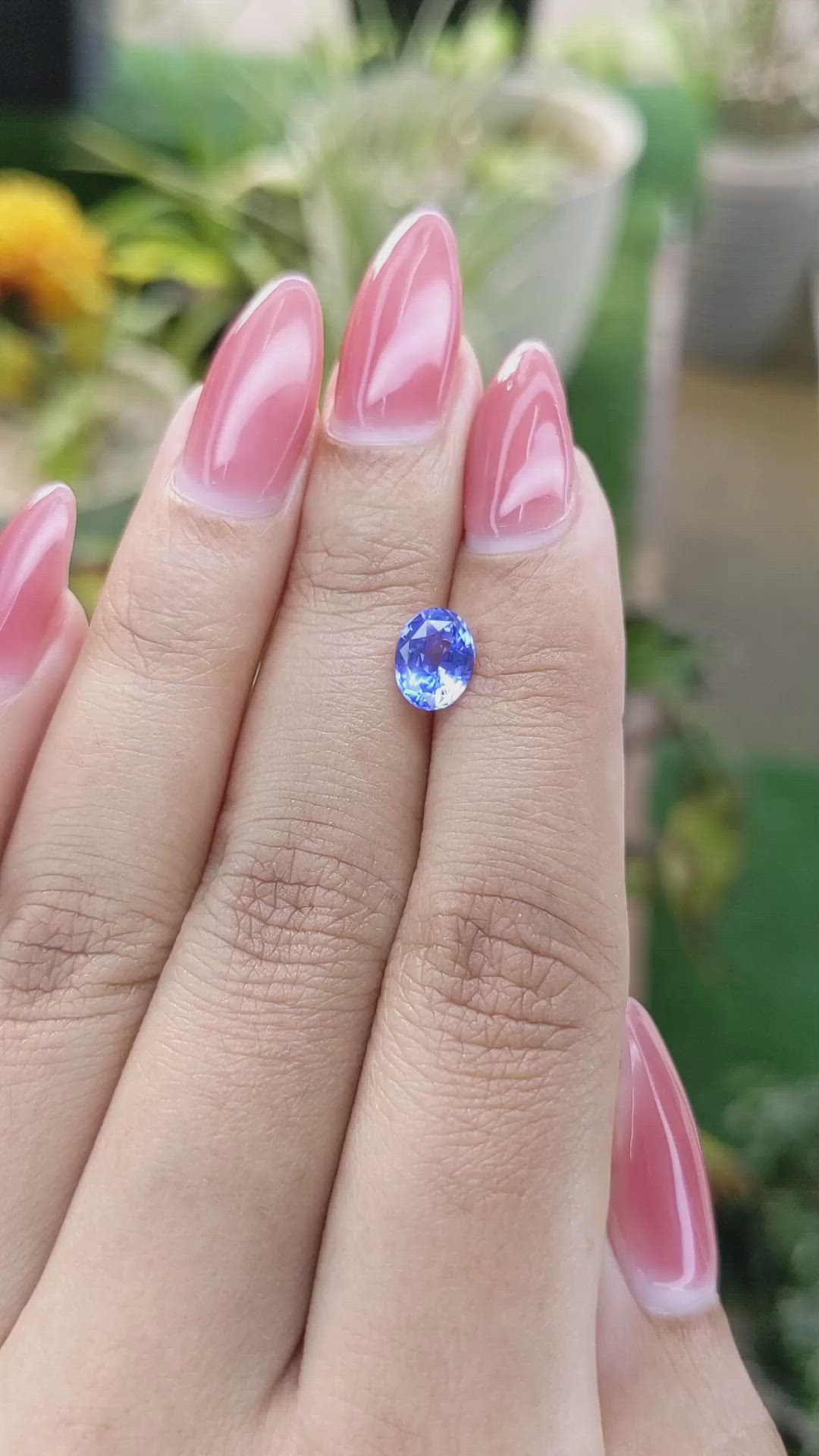 1.42 Ct. Blue Sapphire from Ceylon (Sri Lanka) Size Video