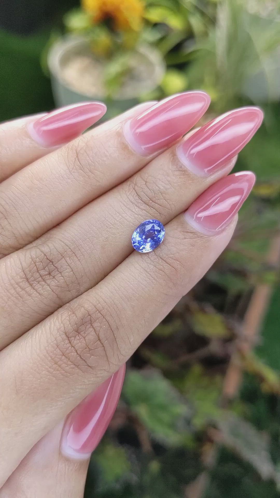 1.42 Ct. Blue Sapphire from Ceylon (Sri Lanka) Size Video