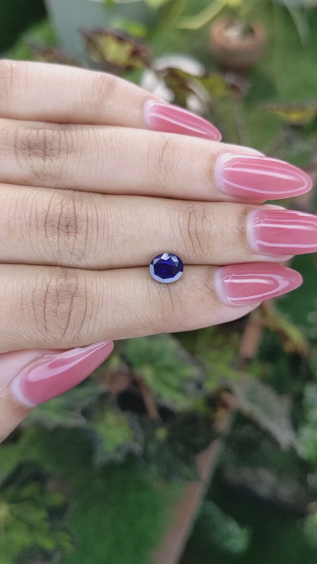 1.14 Ct. Blue Sapphire from Ceylon (Sri Lanka) Size Video
