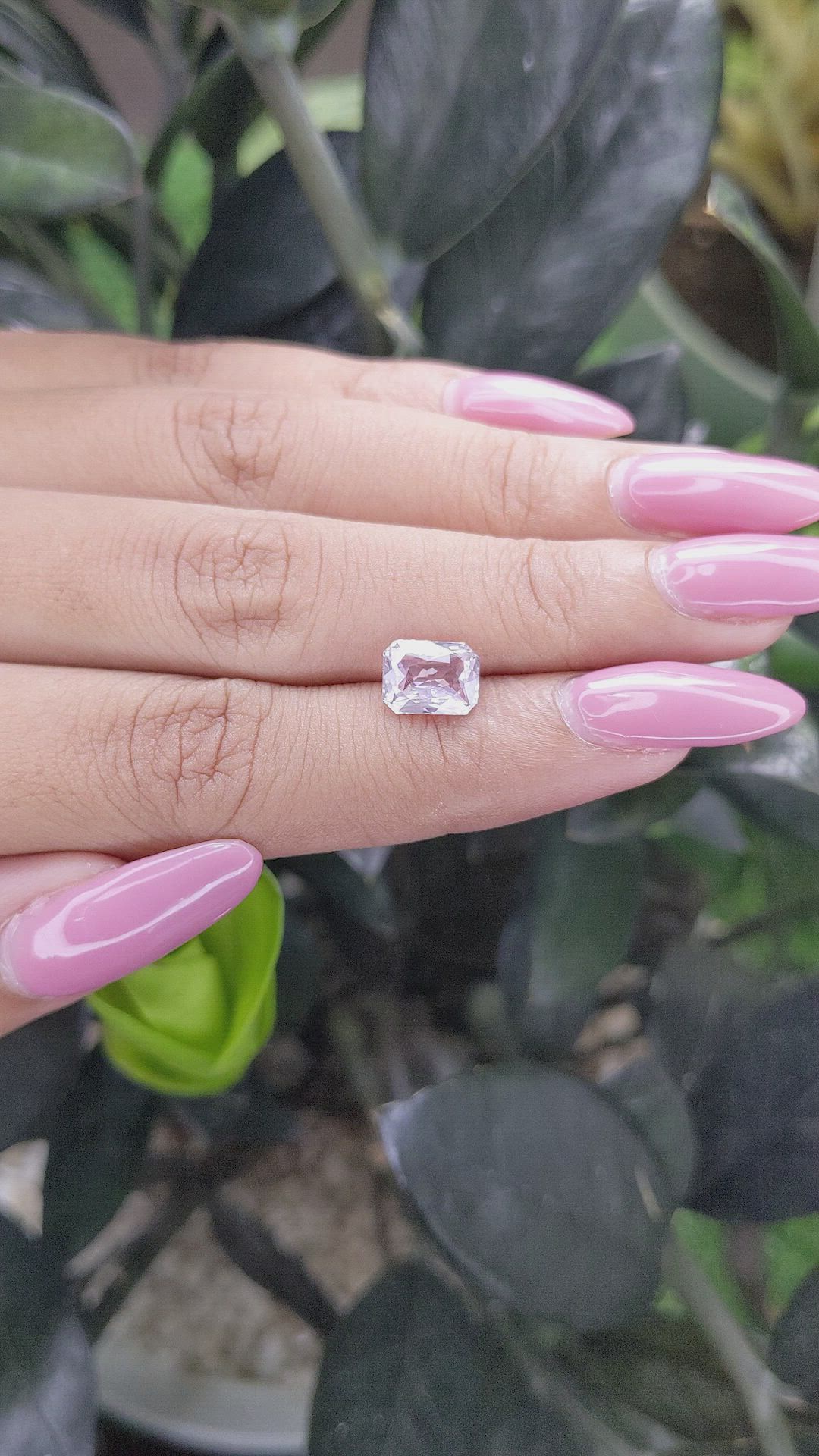 2.12 Ct. Pink Sapphire from Ceylon (Sri Lanka) Size Video