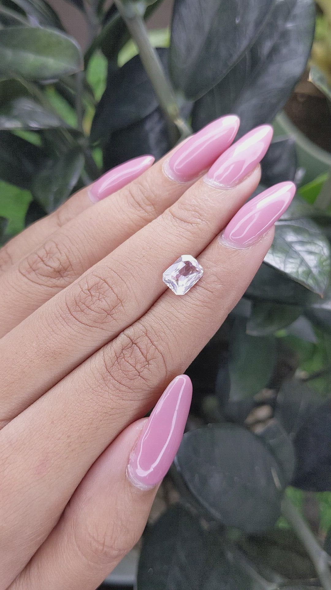 2.12 Ct. Pink Sapphire from Ceylon (Sri Lanka) Size Video
