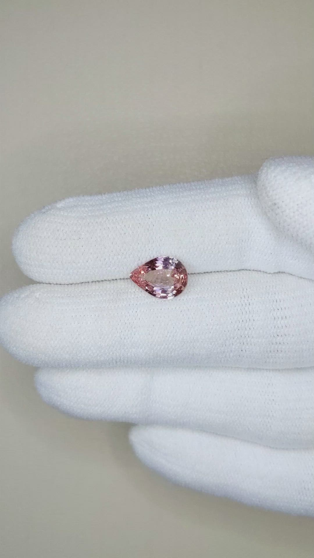 2.03 Ct. Padparadscha Sapphire from Madagascar Size Video