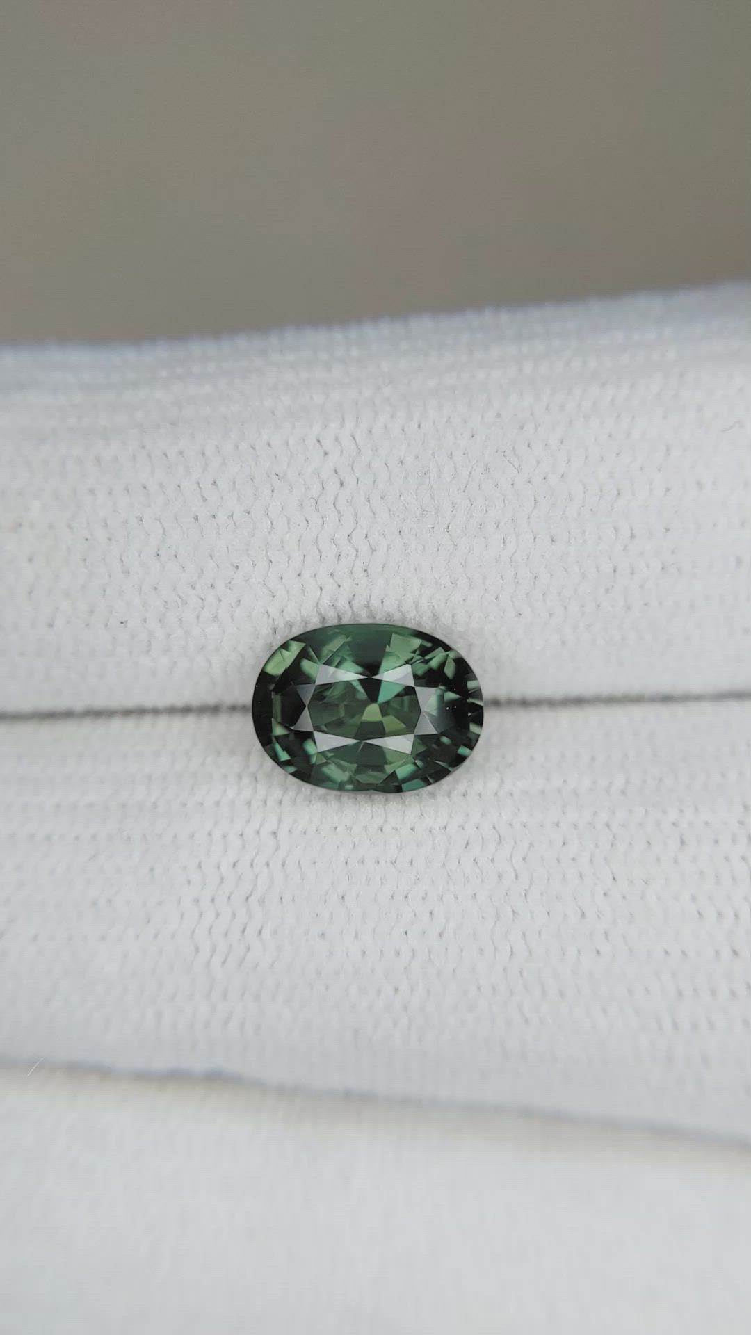 2.08 Ct. Green Sapphire from Ceylon (Sri Lanka) Size Video