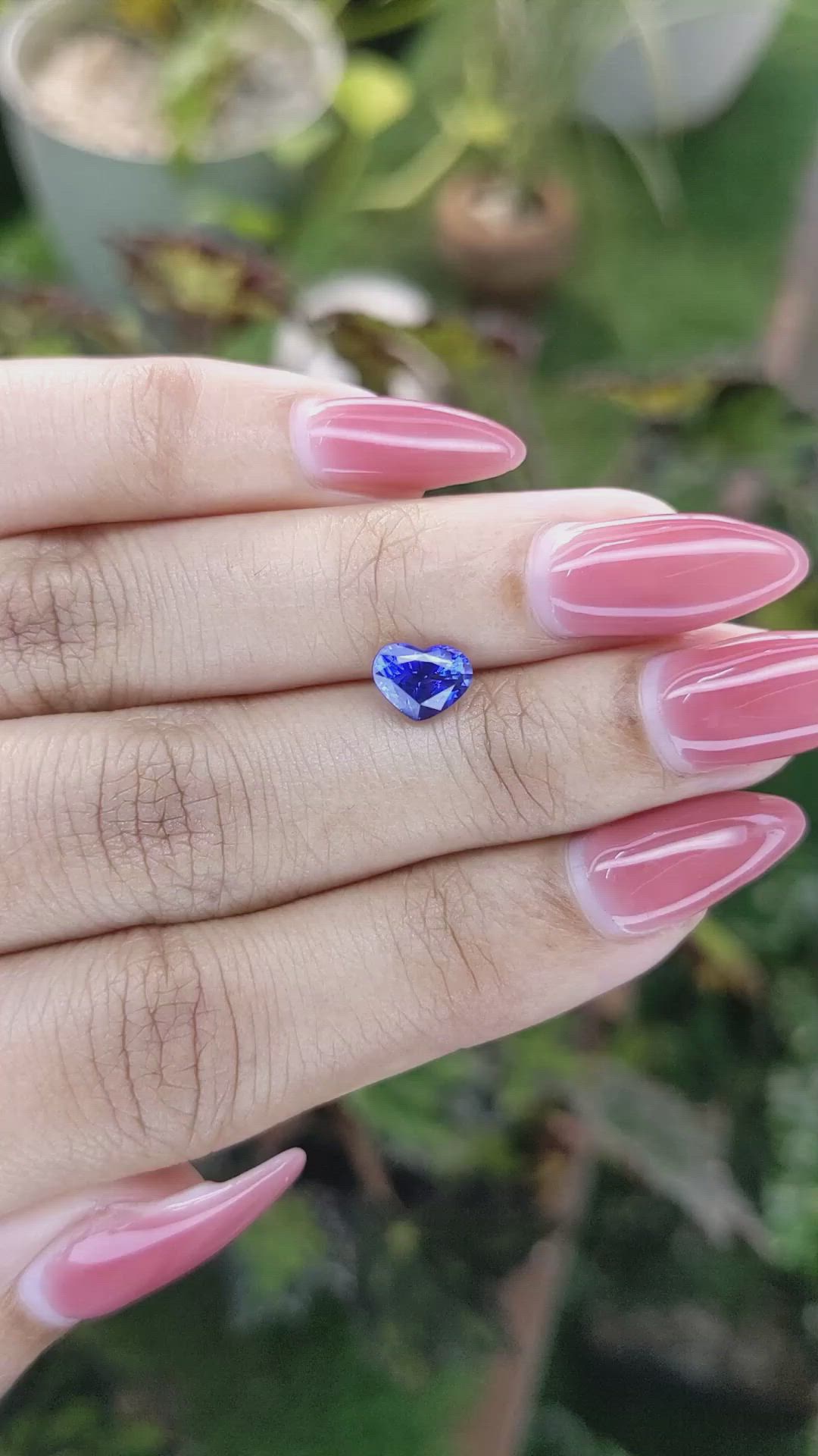 1.32 Ct. Blue Sapphire from Ceylon (Sri Lanka) Size Video
