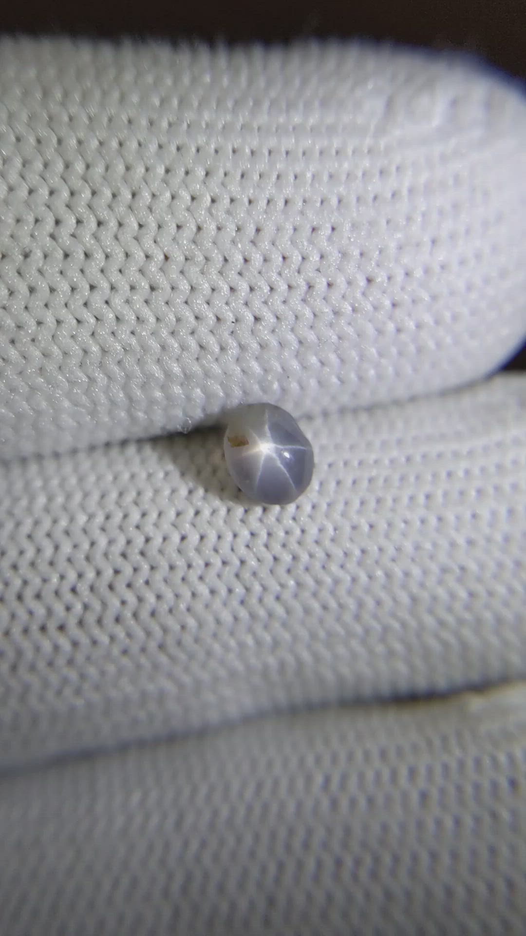 0.86 Ct. Grey Star Sapphire from Ceylon (Sri Lanka) Size Video