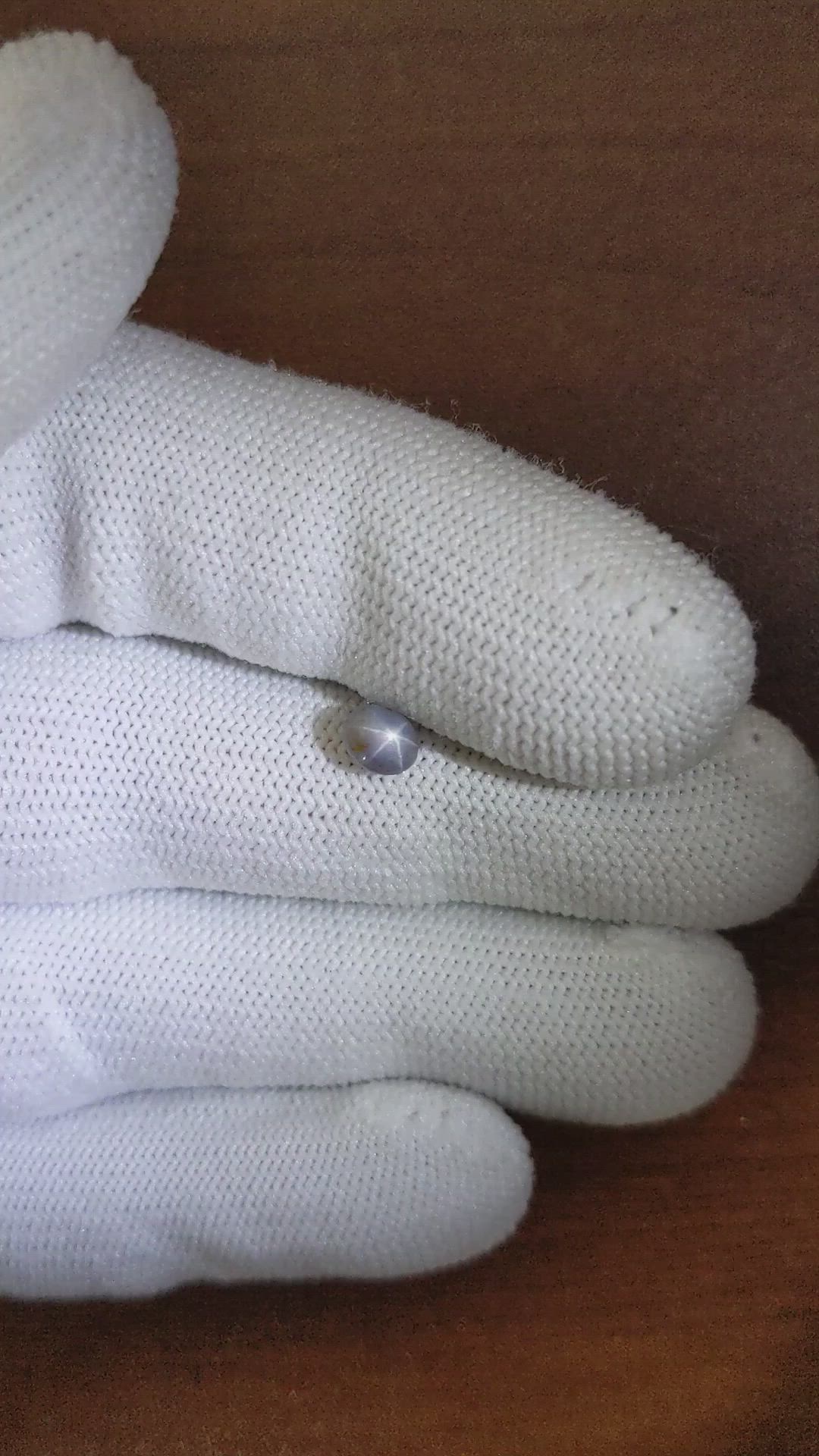 0.86 Ct. Grey Star Sapphire from Ceylon (Sri Lanka) Size Video