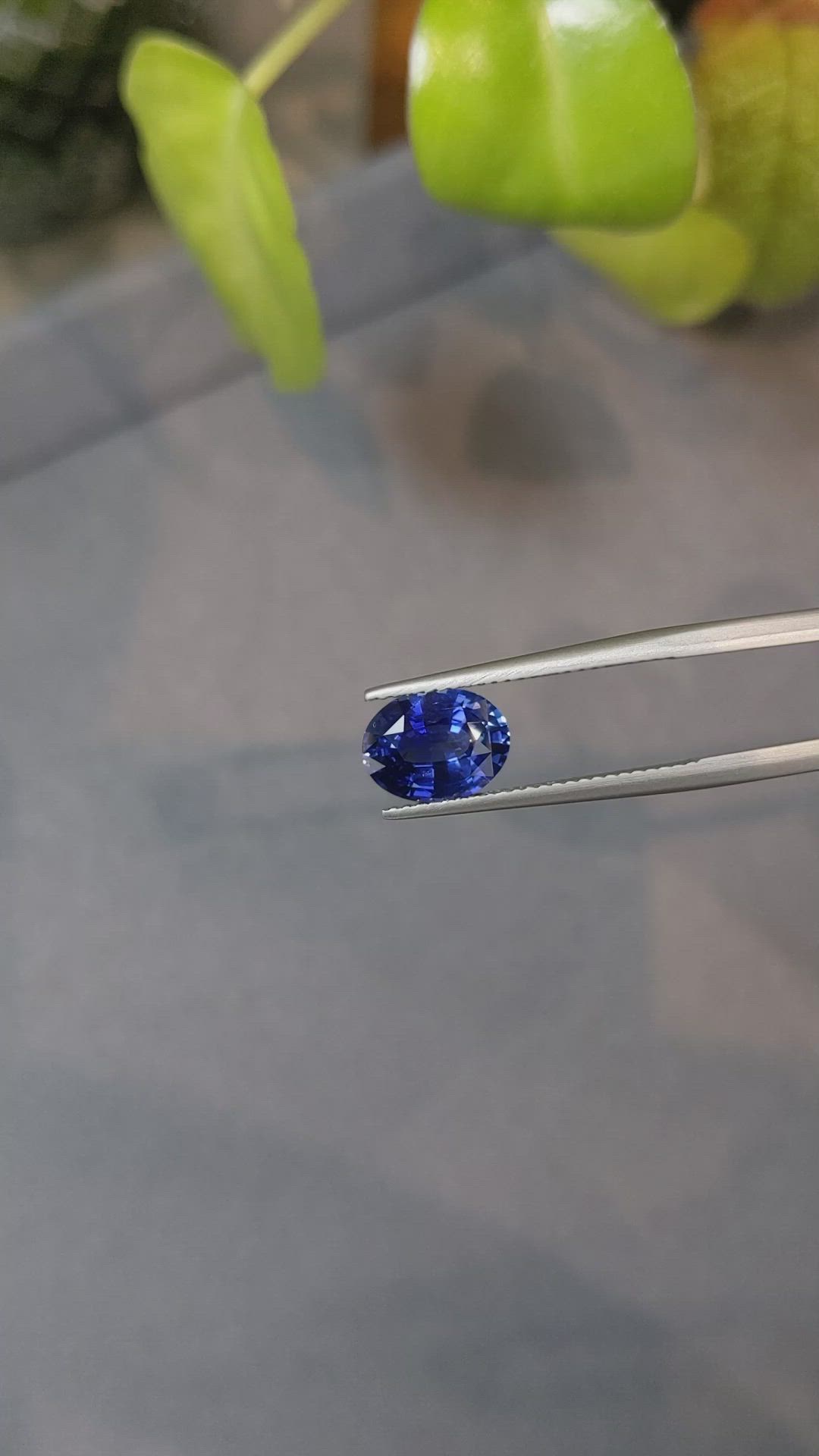2.69 Ct. Blue Sapphire from Ceylon (Sri Lanka) Size Video