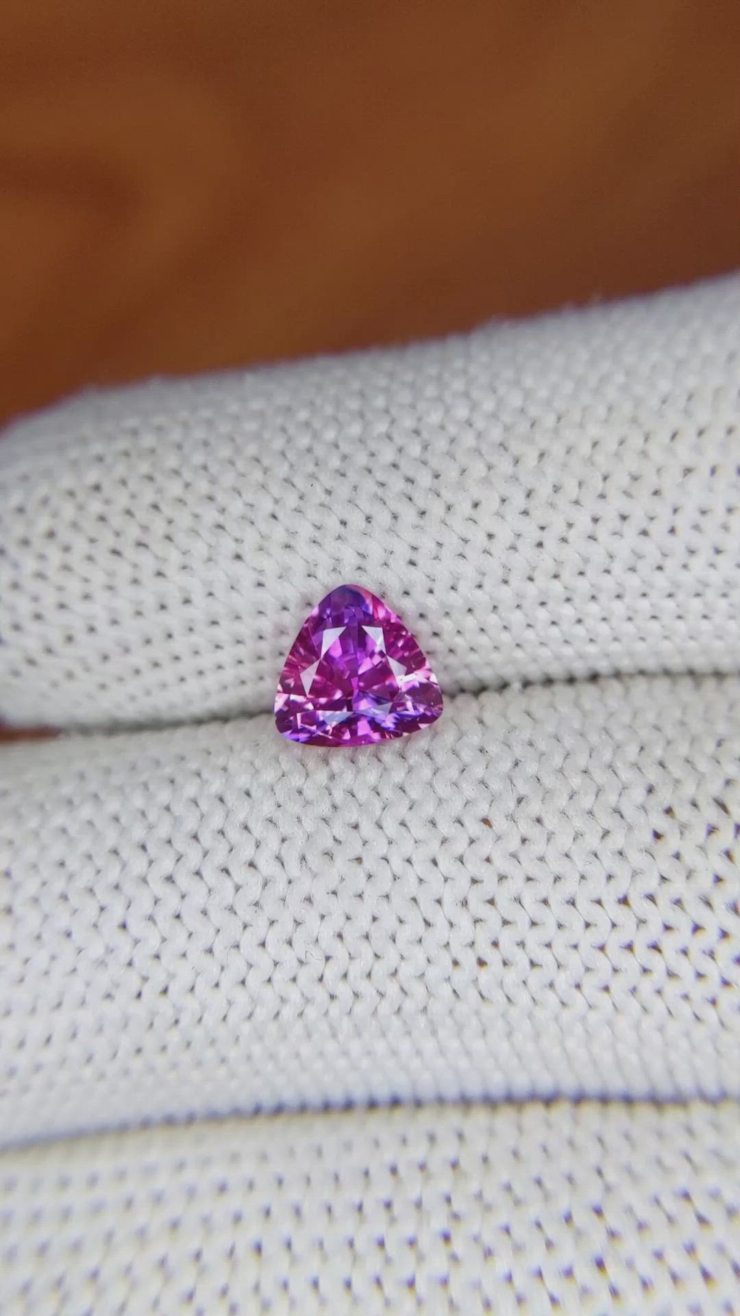 1.21 Ct. Purplish Pink Sapphire from Ceylon (Sri Lanka) Size Video